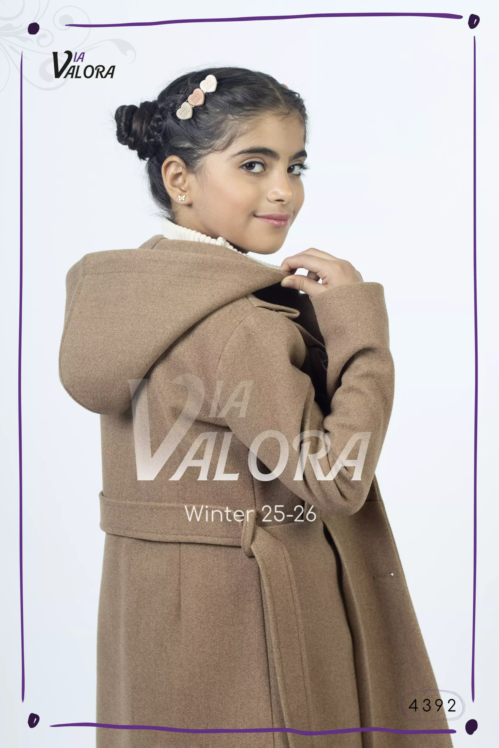 ⁦طقم بناتي 3 قطع – جوخ – طول 80 سم - 4392⁩ - الصورة ⁦2⁩