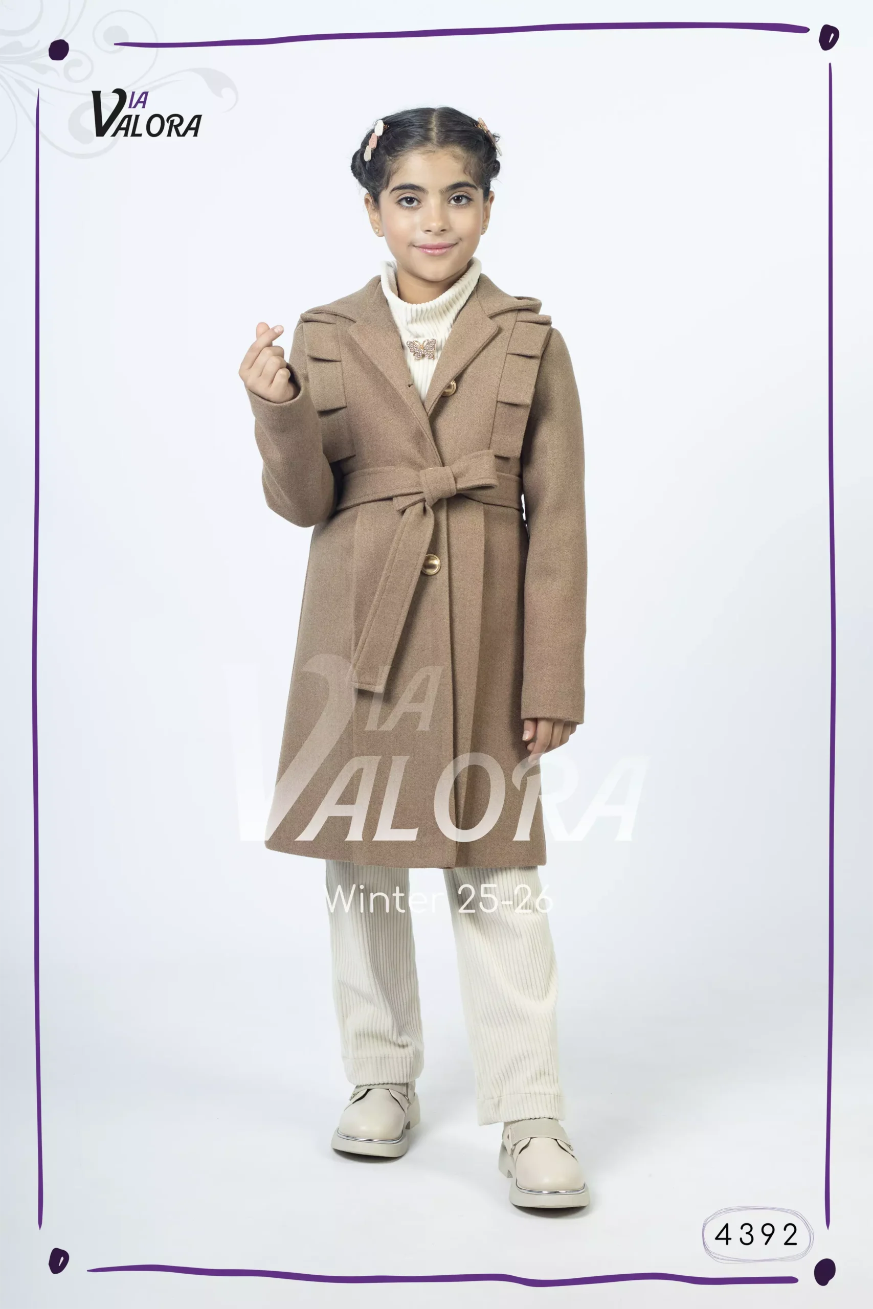 ⁦طقم بناتي 3 قطع – جوخ – طول 80 سم - 4392⁩ - الصورة ⁦6⁩