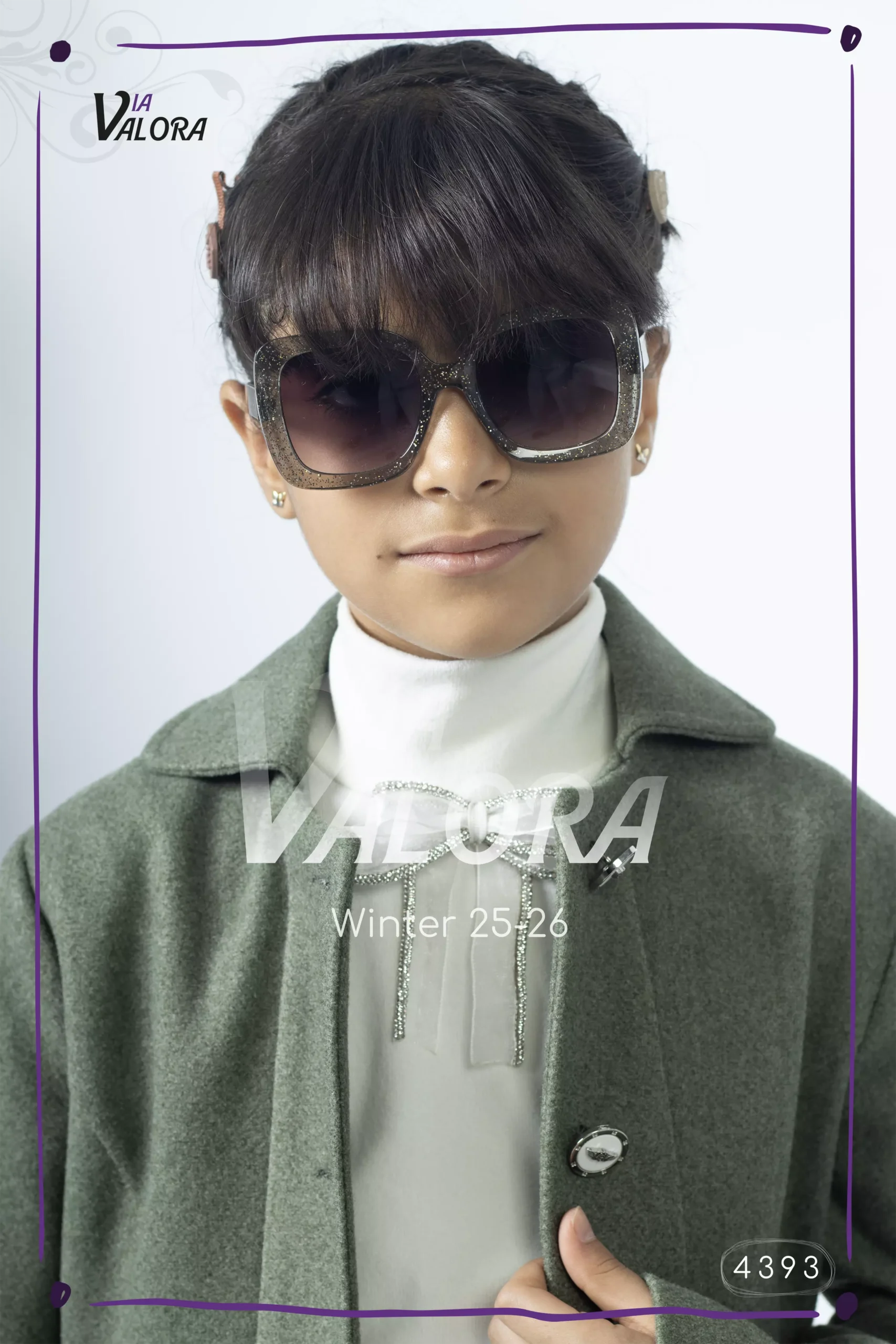 ⁦طقم بناتي 3 قطع – جوخ – طول 80 سم - 4393⁩ - الصورة ⁦7⁩