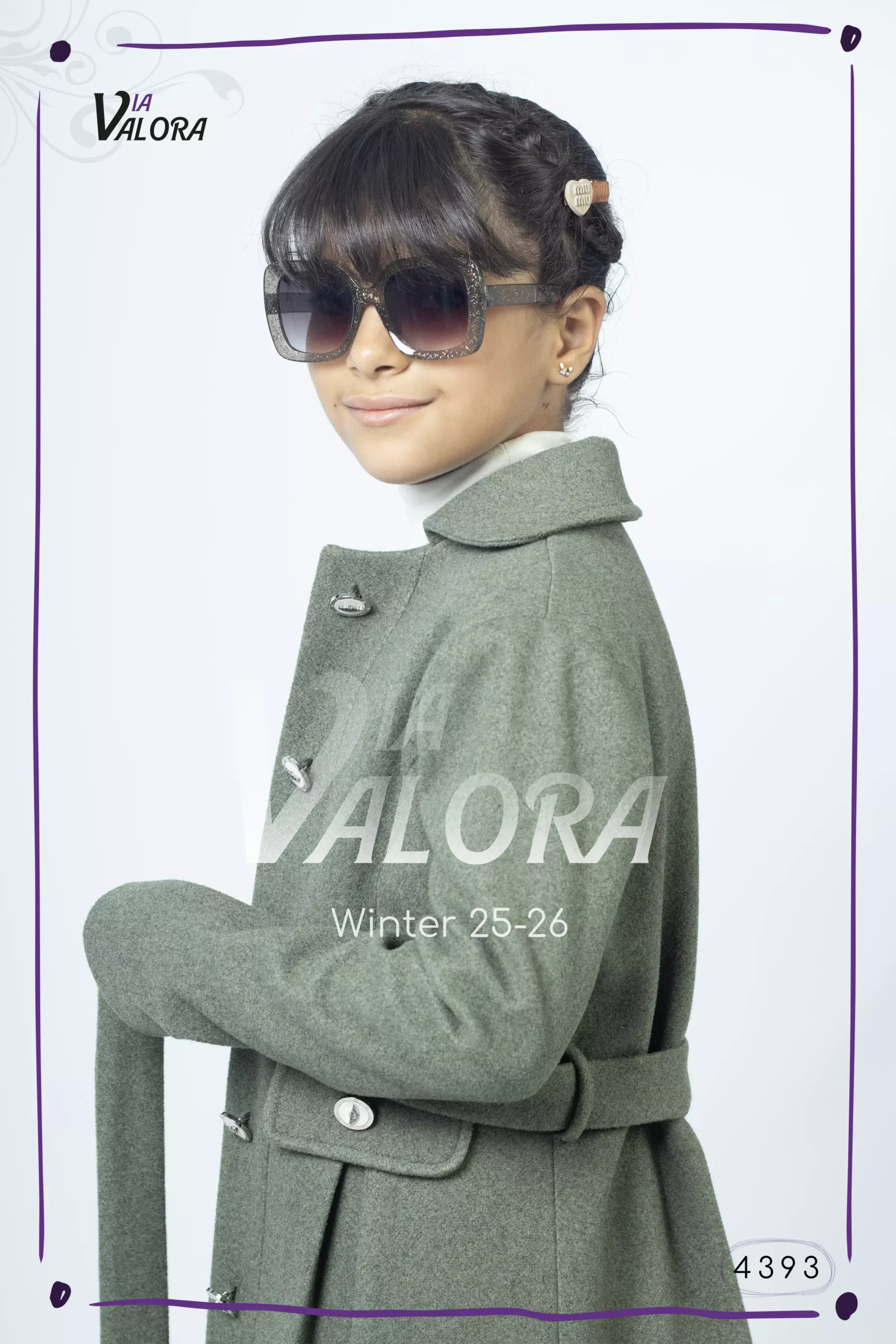 ⁦طقم بناتي 3 قطع – جوخ – طول 80 سم - 4393⁩ - الصورة ⁦8⁩