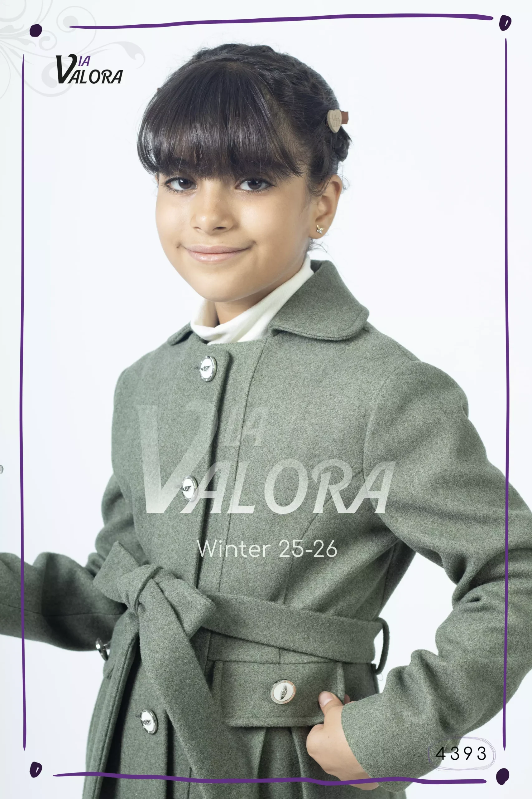 ⁦طقم بناتي 3 قطع – جوخ – طول 80 سم - 4393⁩ - الصورة ⁦3⁩