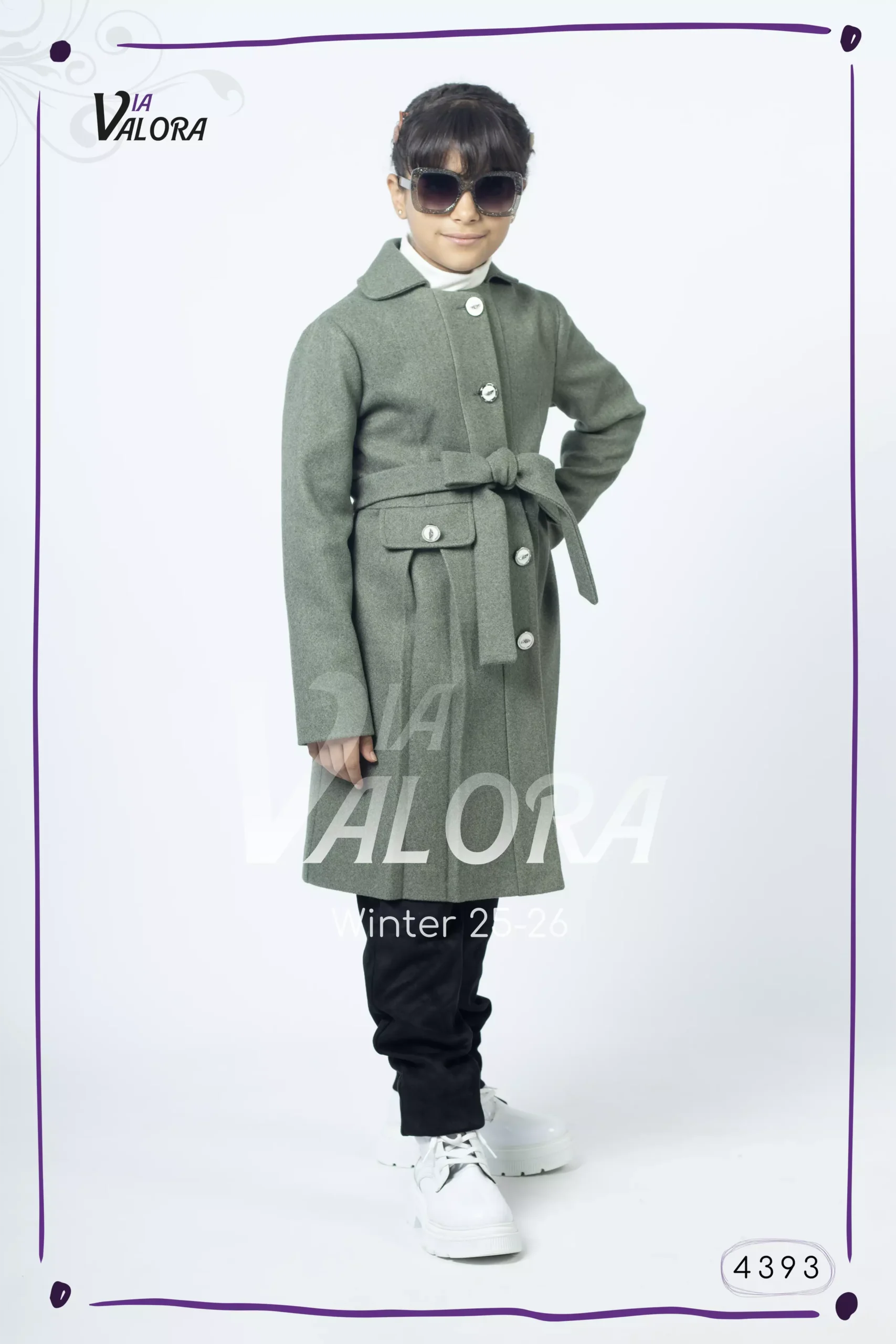 ⁦طقم بناتي 3 قطع – جوخ – طول 80 سم - 4393⁩ - الصورة ⁦5⁩