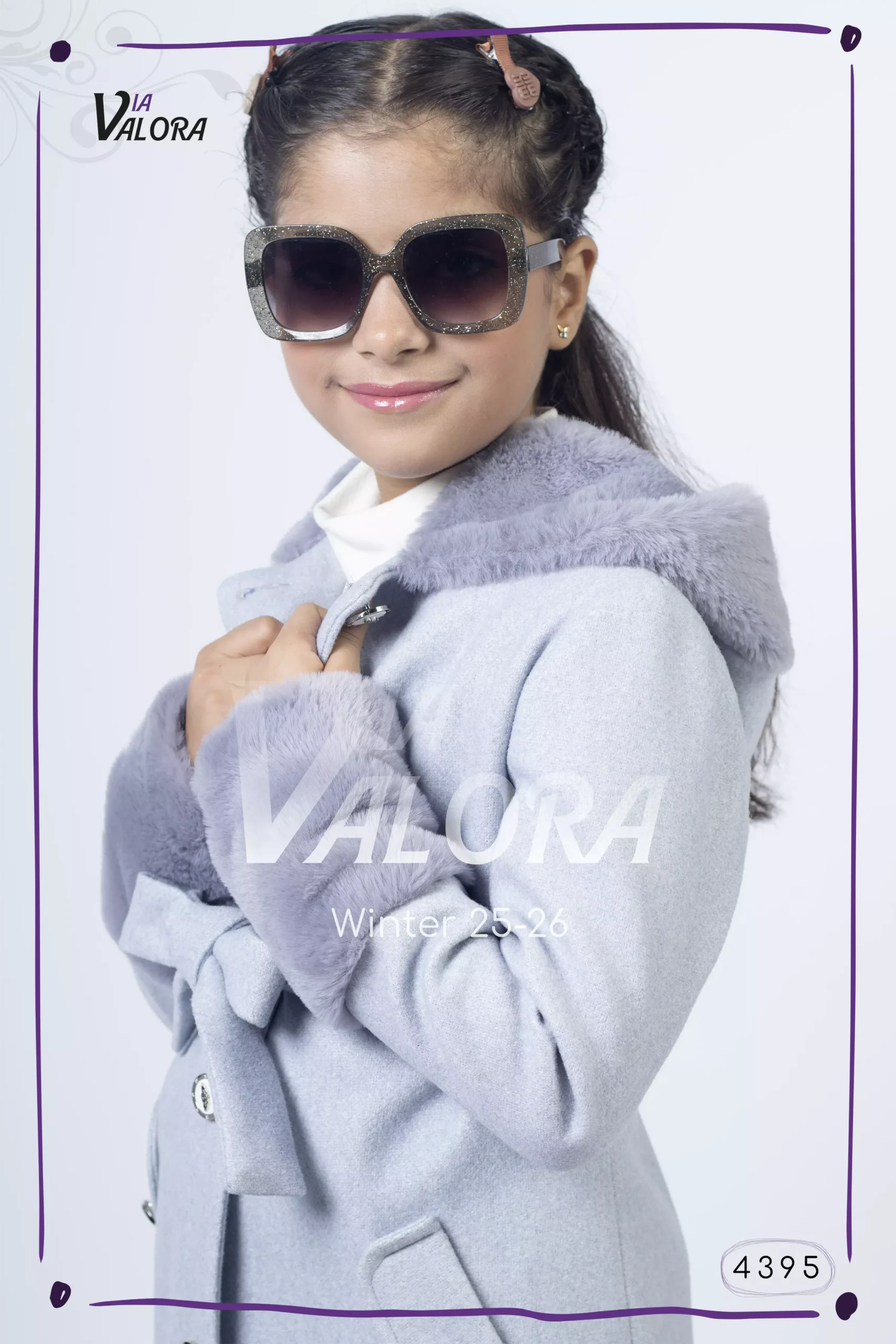 طقم بناتي 3 قطع – جوخ – طول 80 سم - 4395