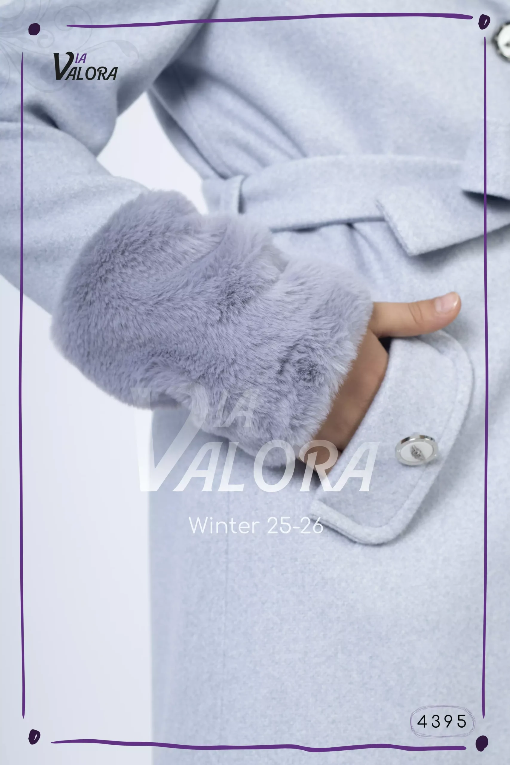 طقم بناتي 3 قطع – جوخ – طول 80 سم - 4395 - الصورة 4