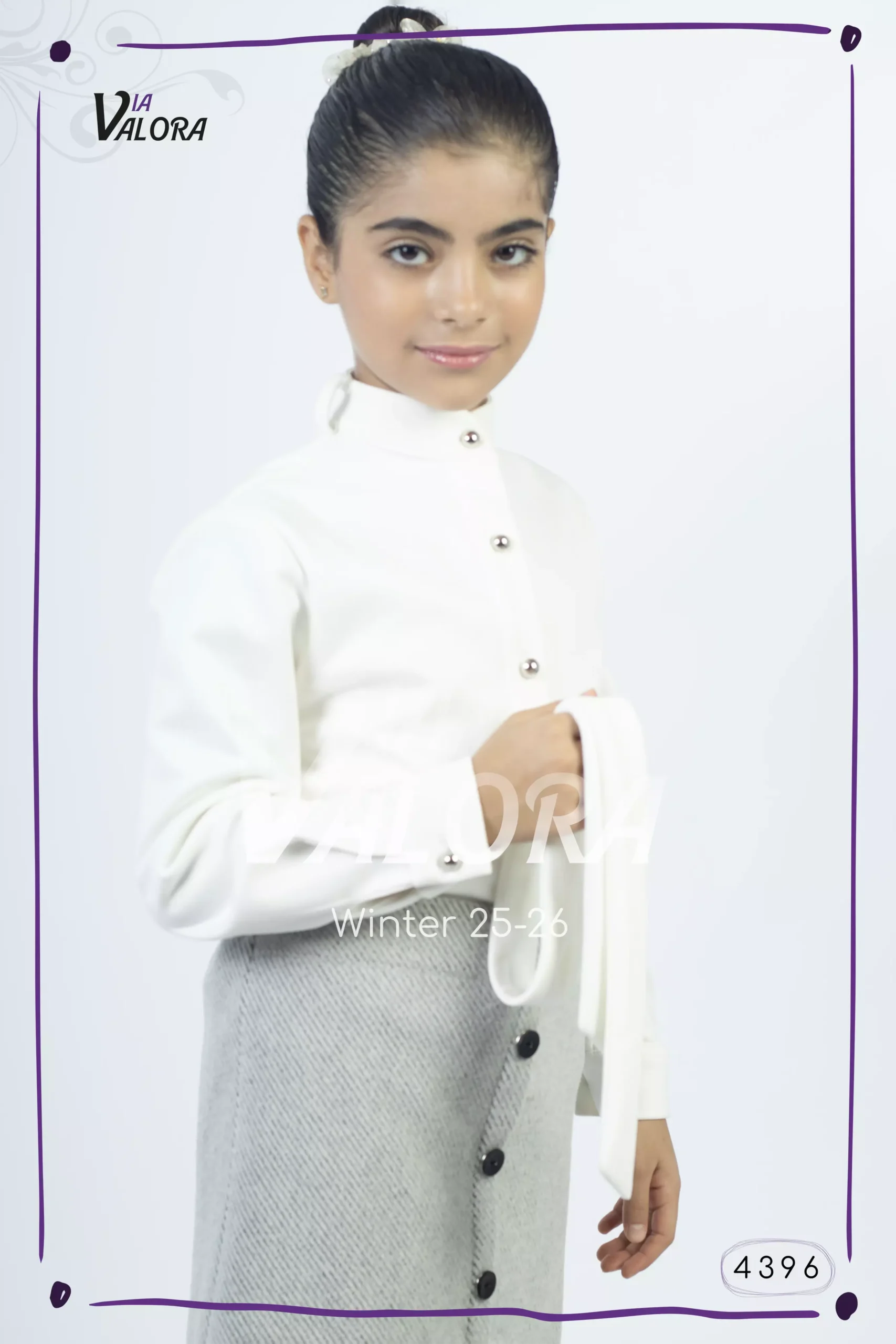 ⁦طقم بناتي 3 قطع – جوخ ممزوج – طول 45 سم - 4396⁩ - الصورة ⁦6⁩