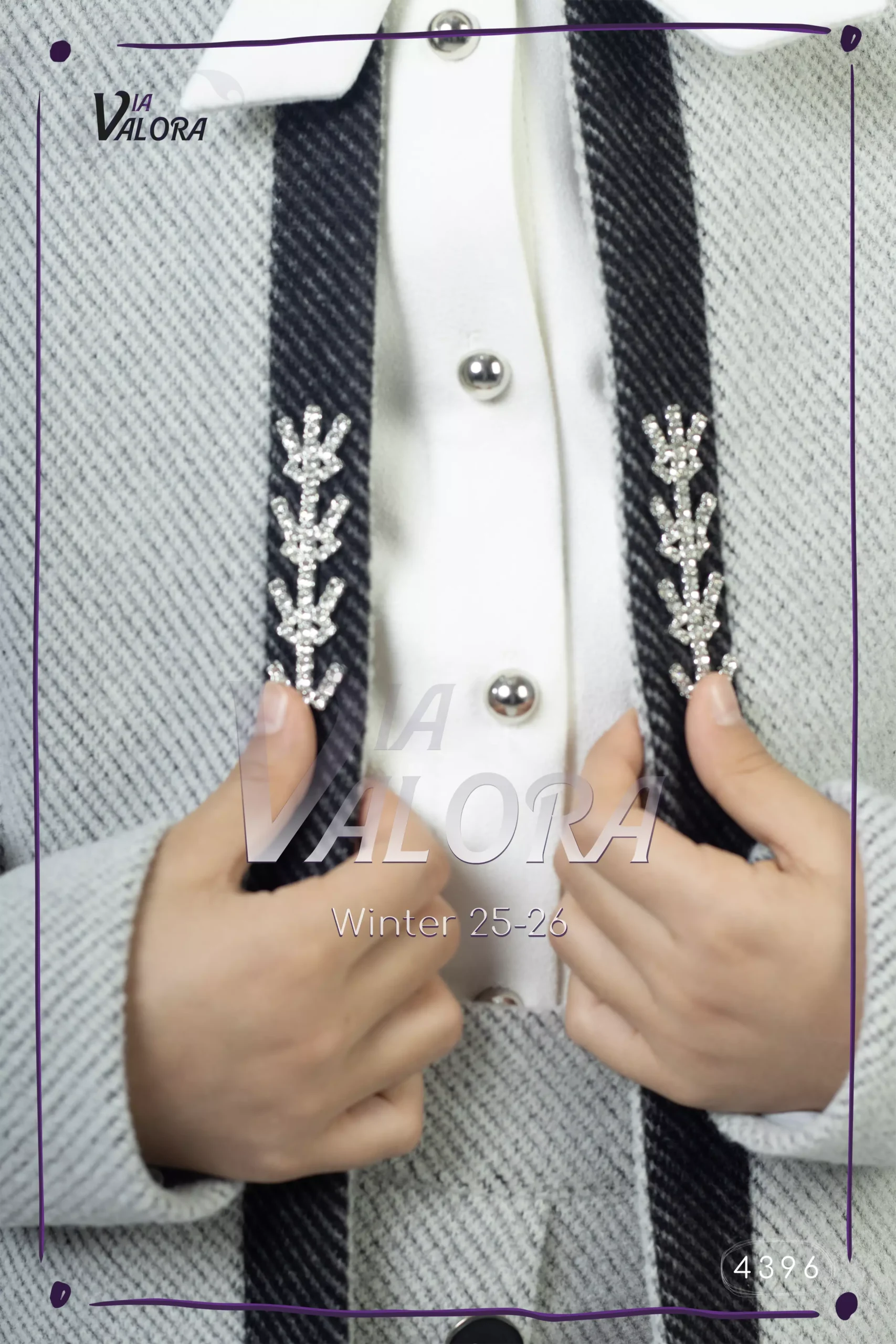 ⁦طقم بناتي 3 قطع – جوخ ممزوج – طول 45 سم - 4396⁩ - الصورة ⁦3⁩