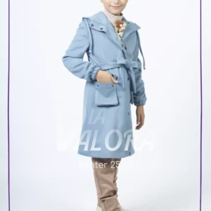 طقم بناتي 3 قطع – جوخ ممزوج – طول 80 سم - 4399