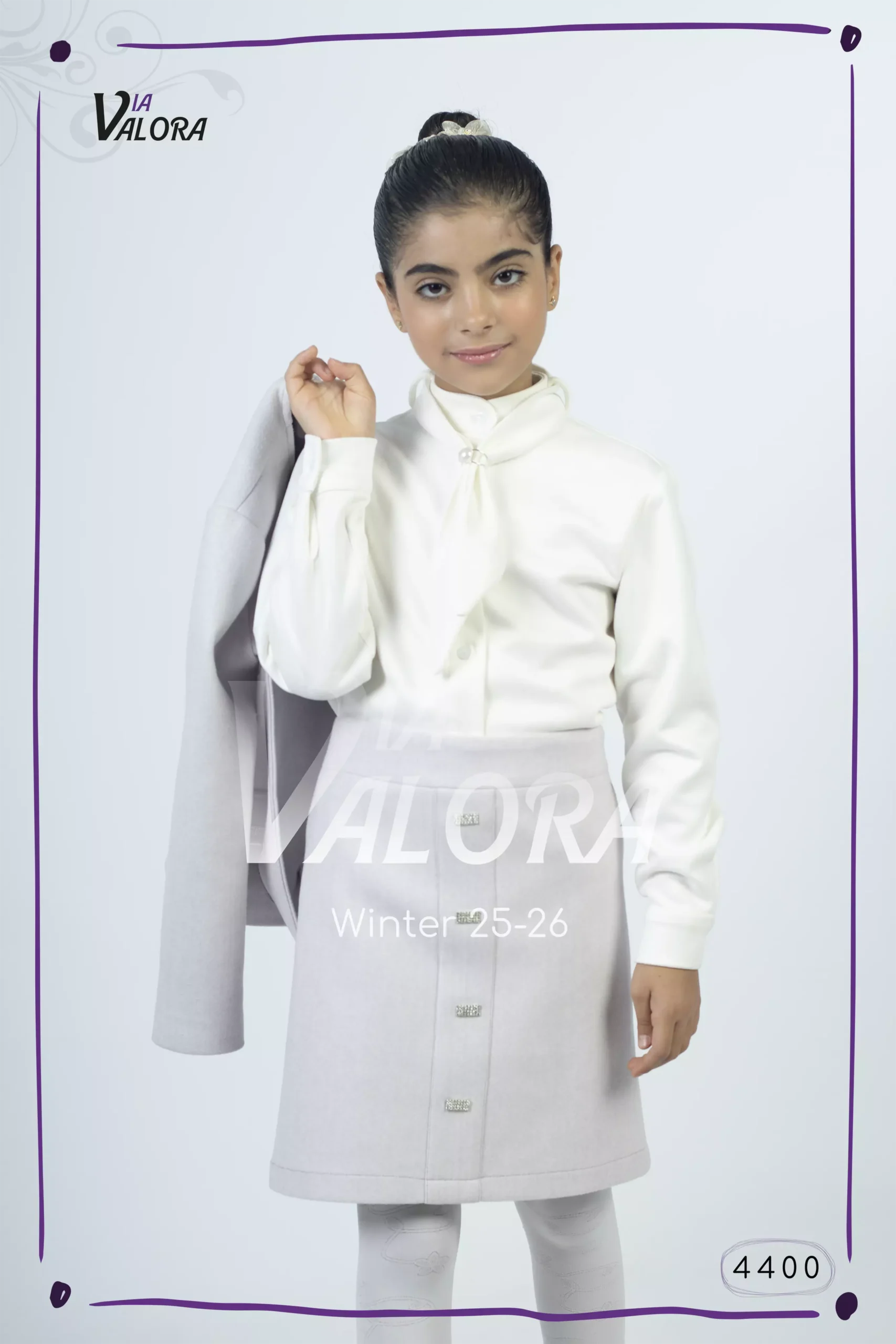 ⁦طقم بناتي 3 قطع – جوخ – طول 45 سم - 4400⁩ - الصورة ⁦3⁩