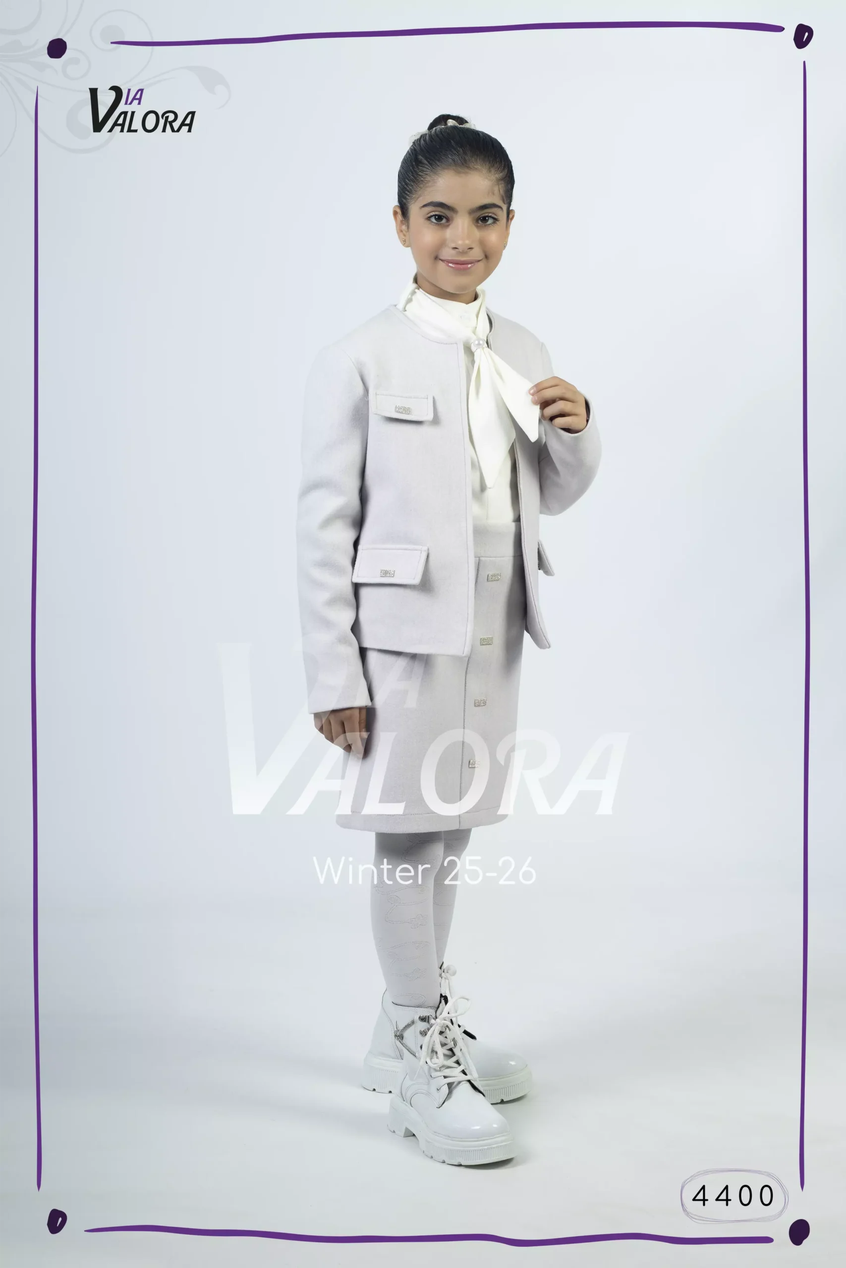 ⁦طقم بناتي 3 قطع – جوخ – طول 45 سم - 4400⁩ - الصورة ⁦2⁩