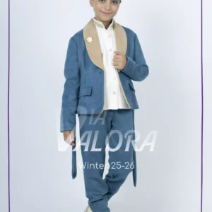 طقم بناتي 3 قطع – مخمل سويد – طول 45 سم - 4403