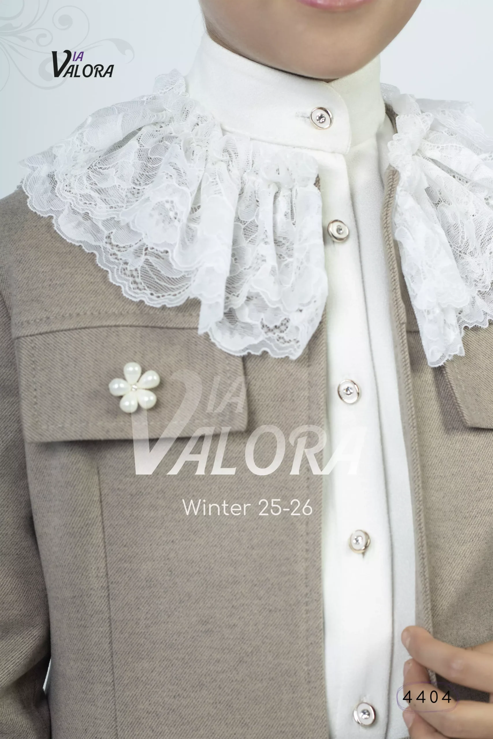 ⁦طقم بناتي 3 قطع – جوخ ممزوج – طول 45 سم -4404⁩ - الصورة ⁦6⁩