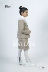 طقم بناتي 3 قطع – جوخ ممزوج – طول 45 سم -4404