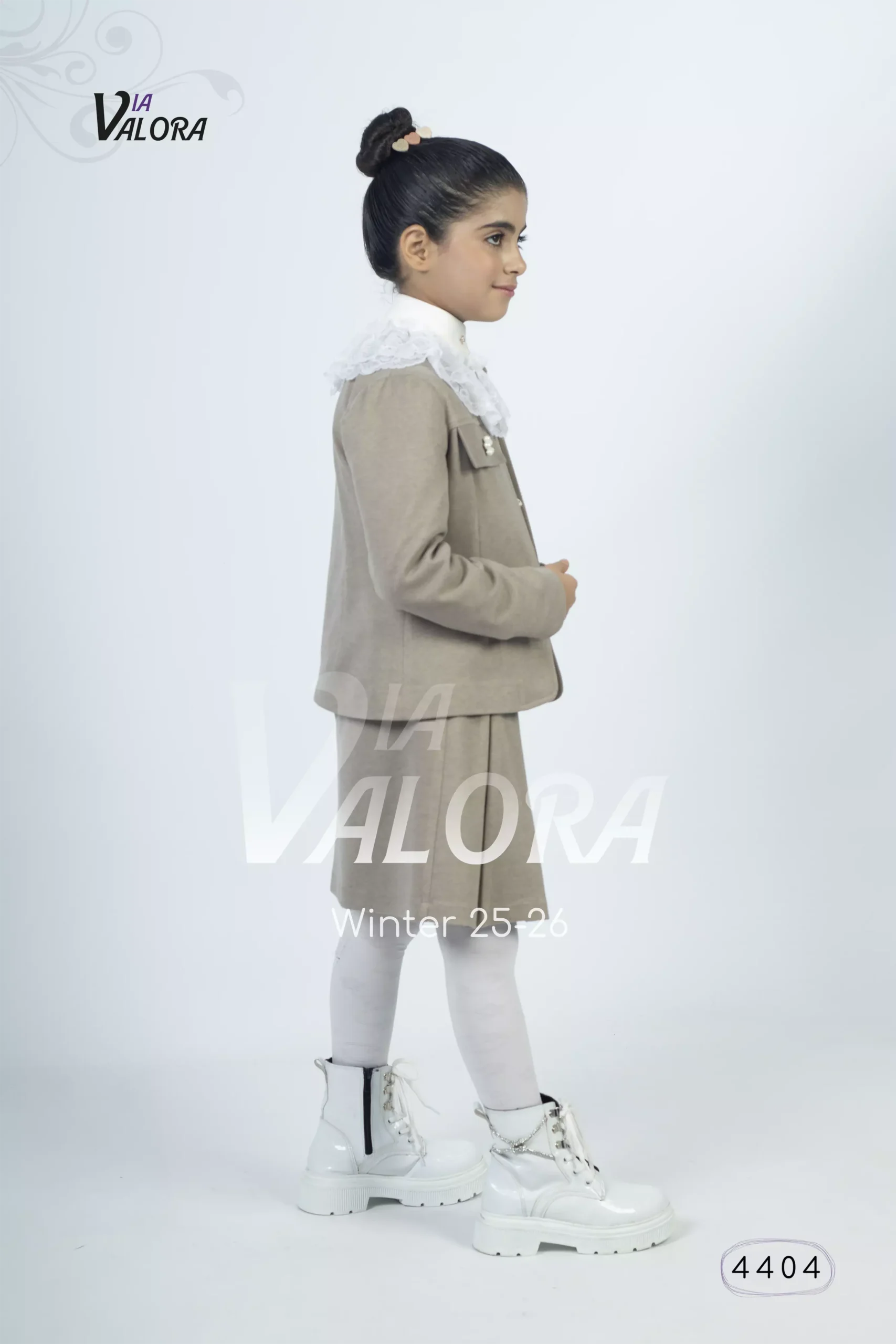 طقم بناتي 3 قطع – جوخ ممزوج – طول 45 سم -4404