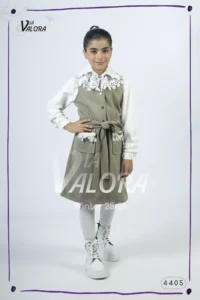 فستان بناتي – جوخ ممزوج – طول 80 سم – 4405
