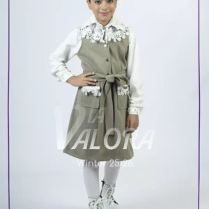 فستان بناتي – جوخ ممزوج – طول 80 سم - 4405