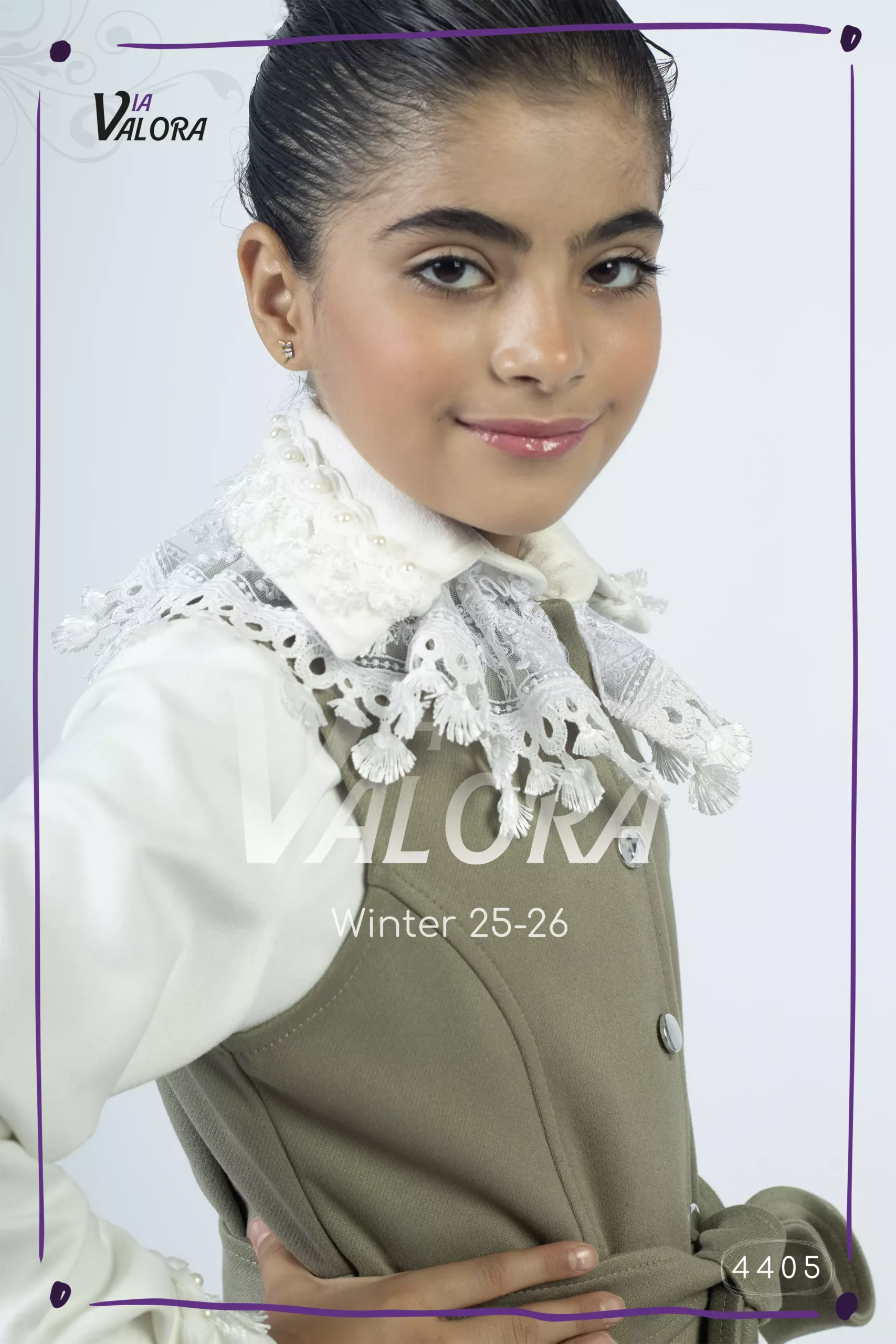 ⁦فستان بناتي – جوخ ممزوج – طول 80 سم - 4405⁩ - الصورة ⁦7⁩