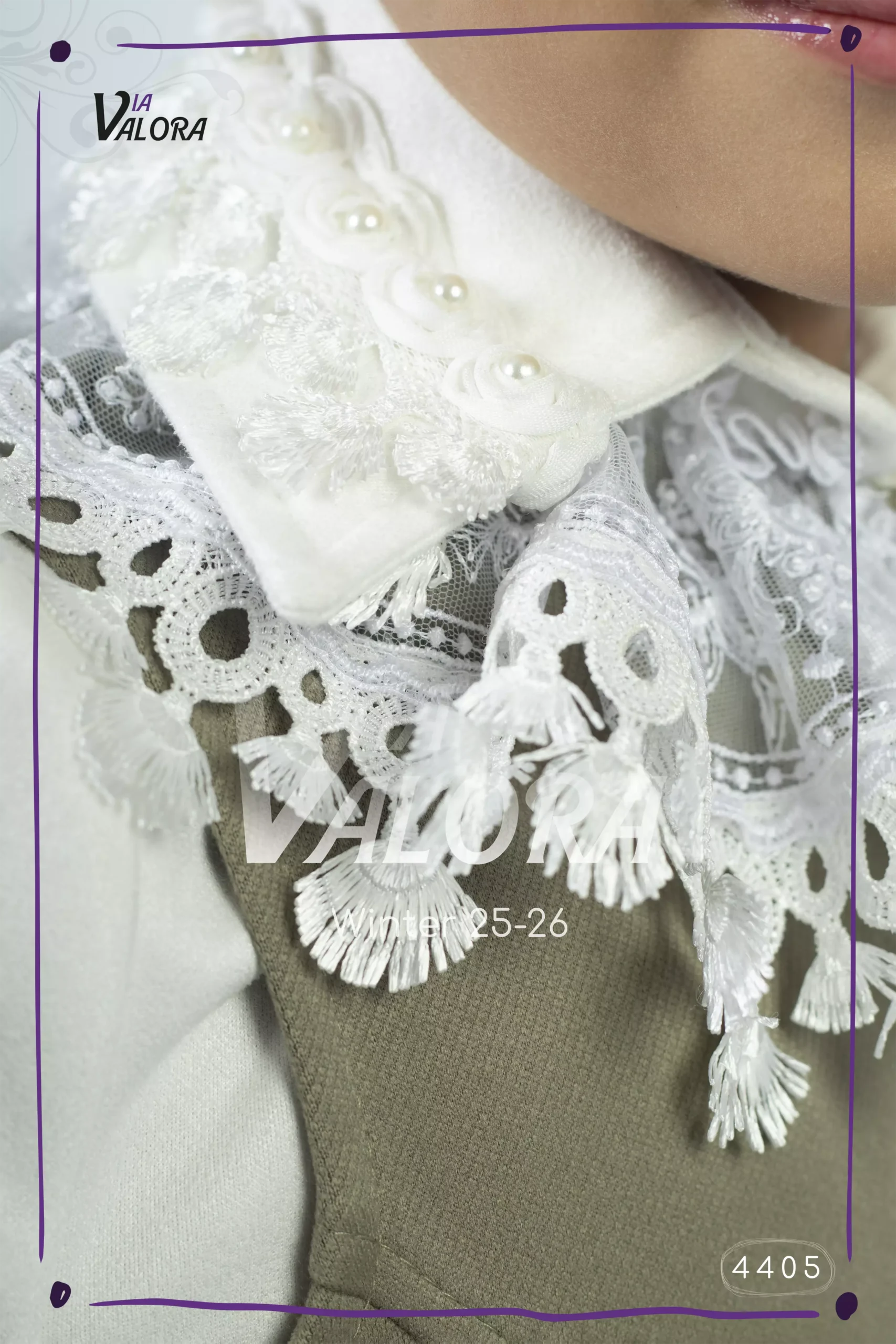 ⁦فستان بناتي – جوخ ممزوج – طول 80 سم - 4405⁩ - الصورة ⁦6⁩