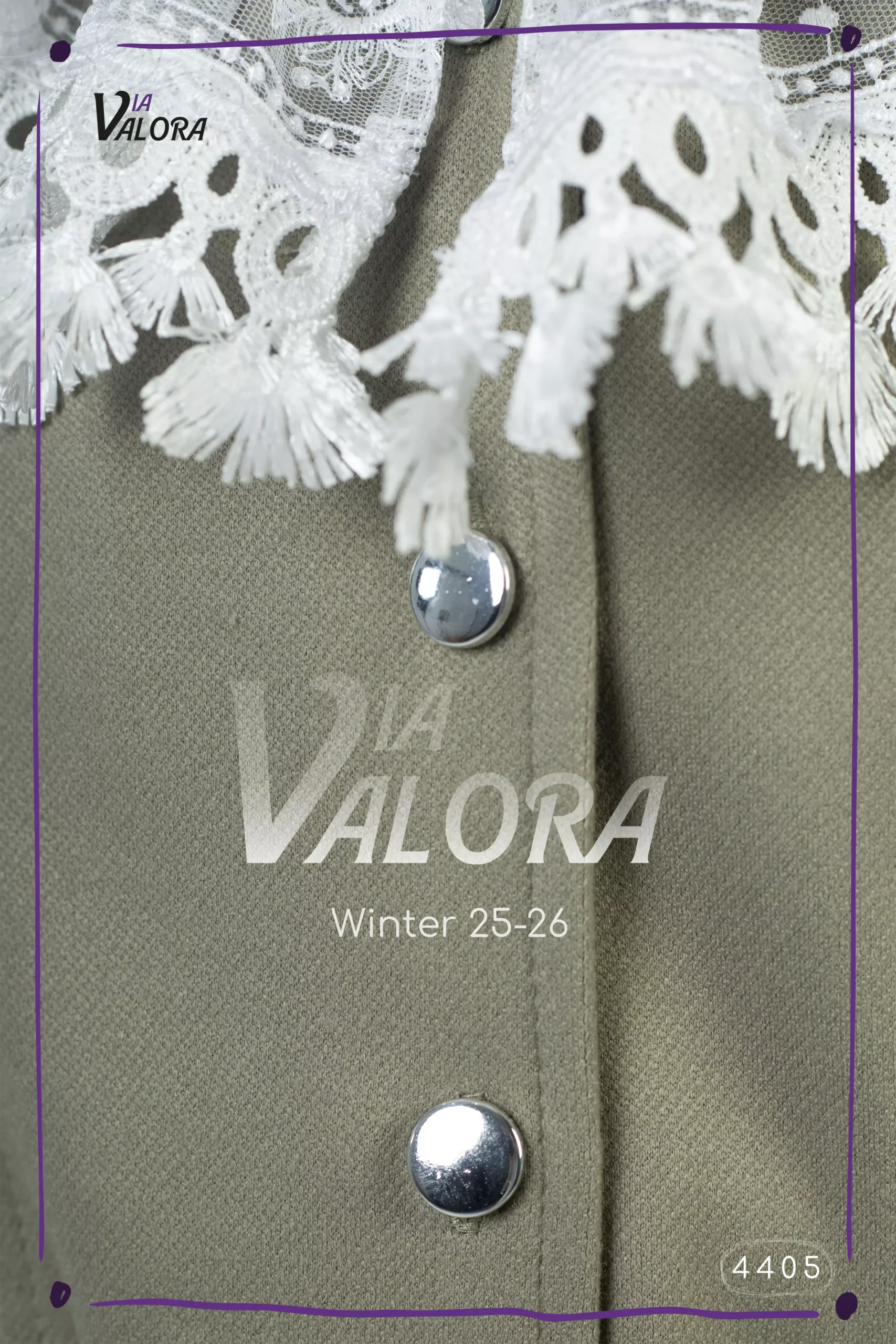 ⁦فستان بناتي – جوخ ممزوج – طول 80 سم - 4405⁩ - الصورة ⁦2⁩