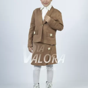 طقم بناتي 3 قطع – سويد مخمل – طول 44 سم - 4406