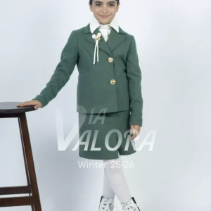 طقم بناتي 3 قطع – جوخ ممزوج – طول 45 سم - 4409