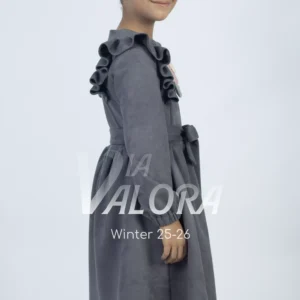 فستان بناتي – سويد مخمل – طول 80 سم - 4410