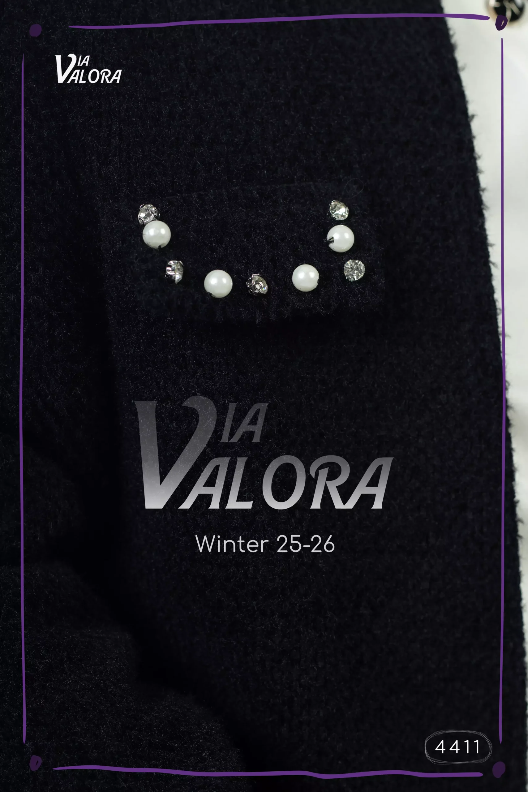 طقم بناتي 3 قطع – صوف مفرك – طول 45 سم - 4411 - الصورة 4