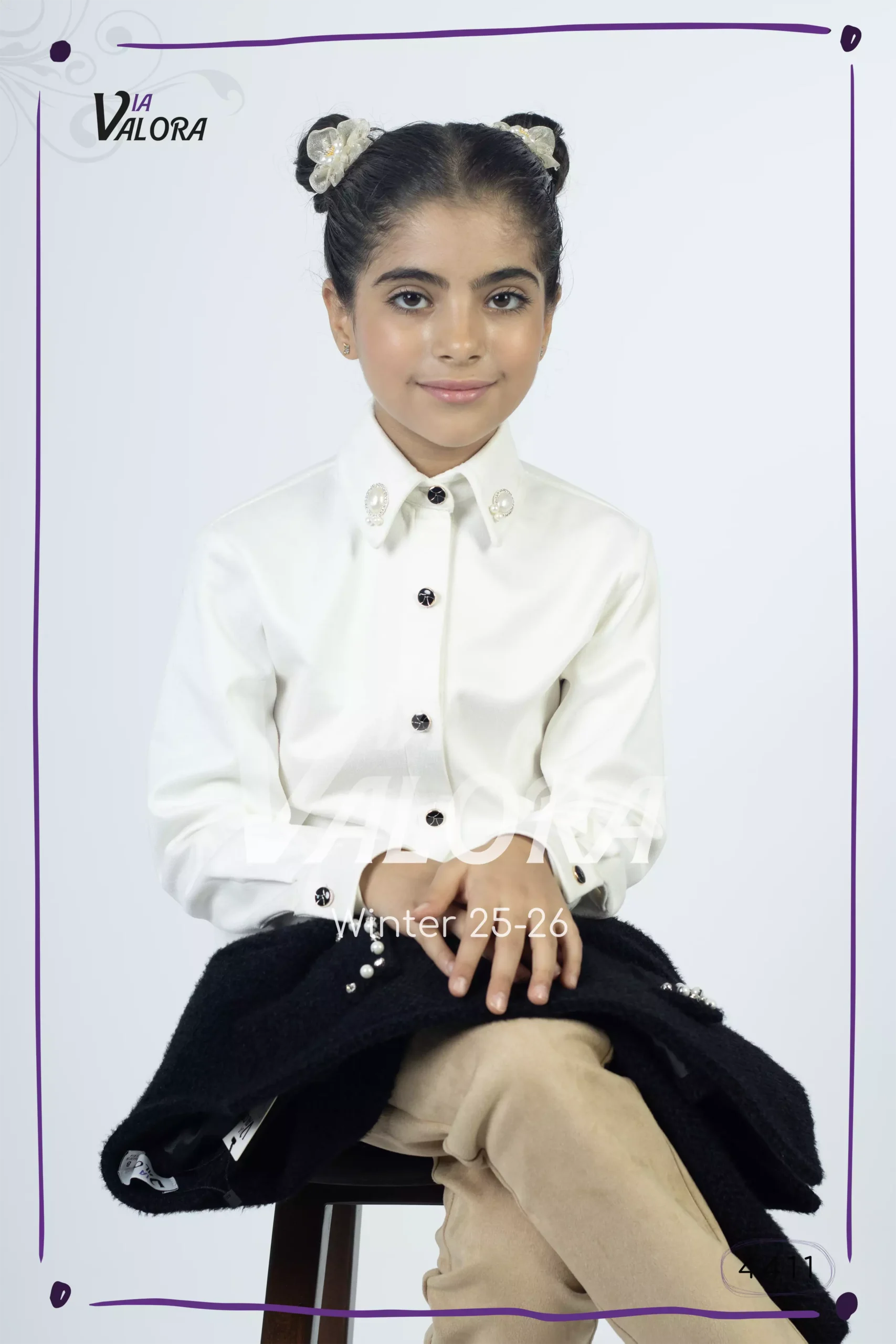 طقم بناتي 3 قطع – صوف مفرك – طول 45 سم - 4411 - الصورة 7