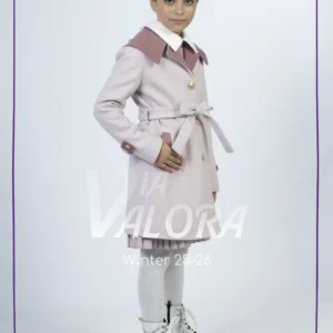 طقم بناتي قطعتين – جوخ ممزوج – طول 80 سم - 4412