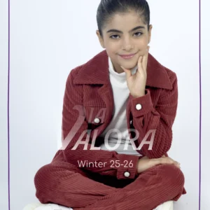 طقم بناتي 3 قطع – مخمل – طول 45 سم - 4419