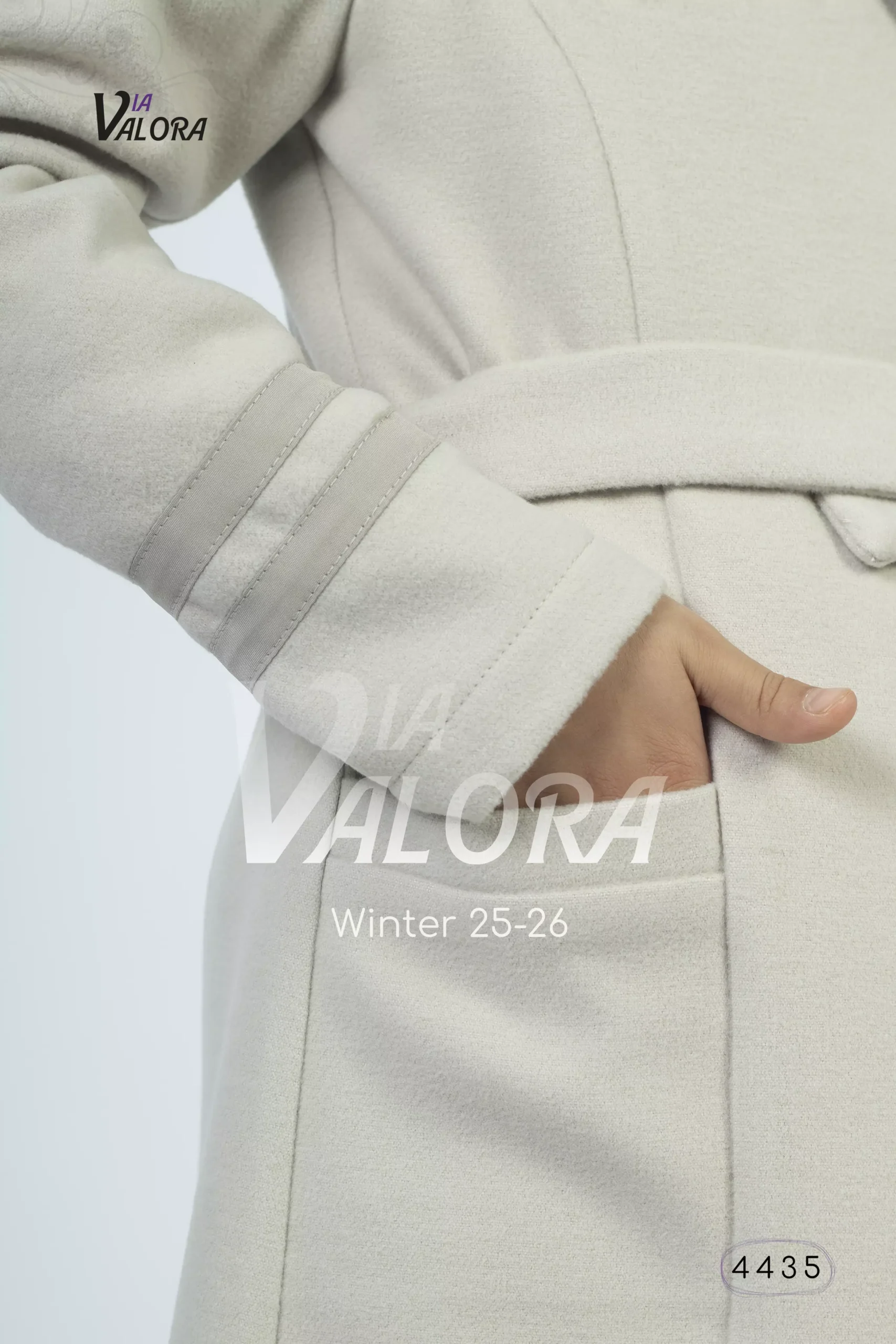 ⁦طقم بناتي قطعتين – جوخ ممزوج – طول 80 سم - 4435⁩ - الصورة ⁦9⁩