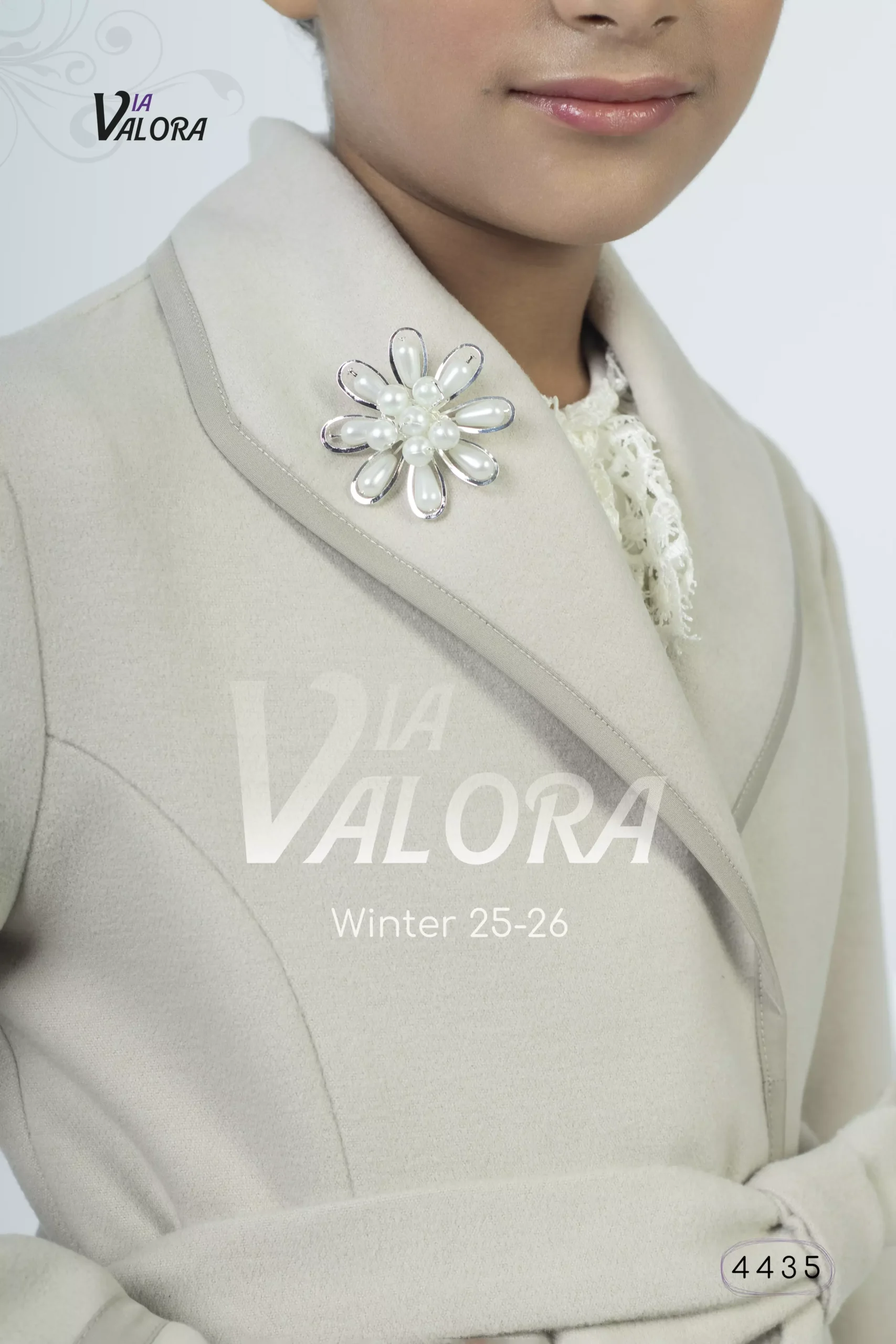 ⁦طقم بناتي قطعتين – جوخ ممزوج – طول 80 سم - 4435⁩ - الصورة ⁦7⁩