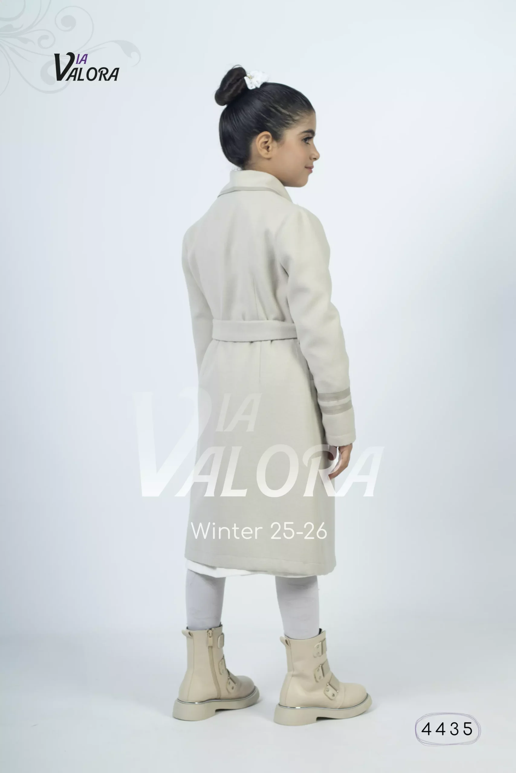 ⁦طقم بناتي قطعتين – جوخ ممزوج – طول 80 سم - 4435⁩ - الصورة ⁦10⁩