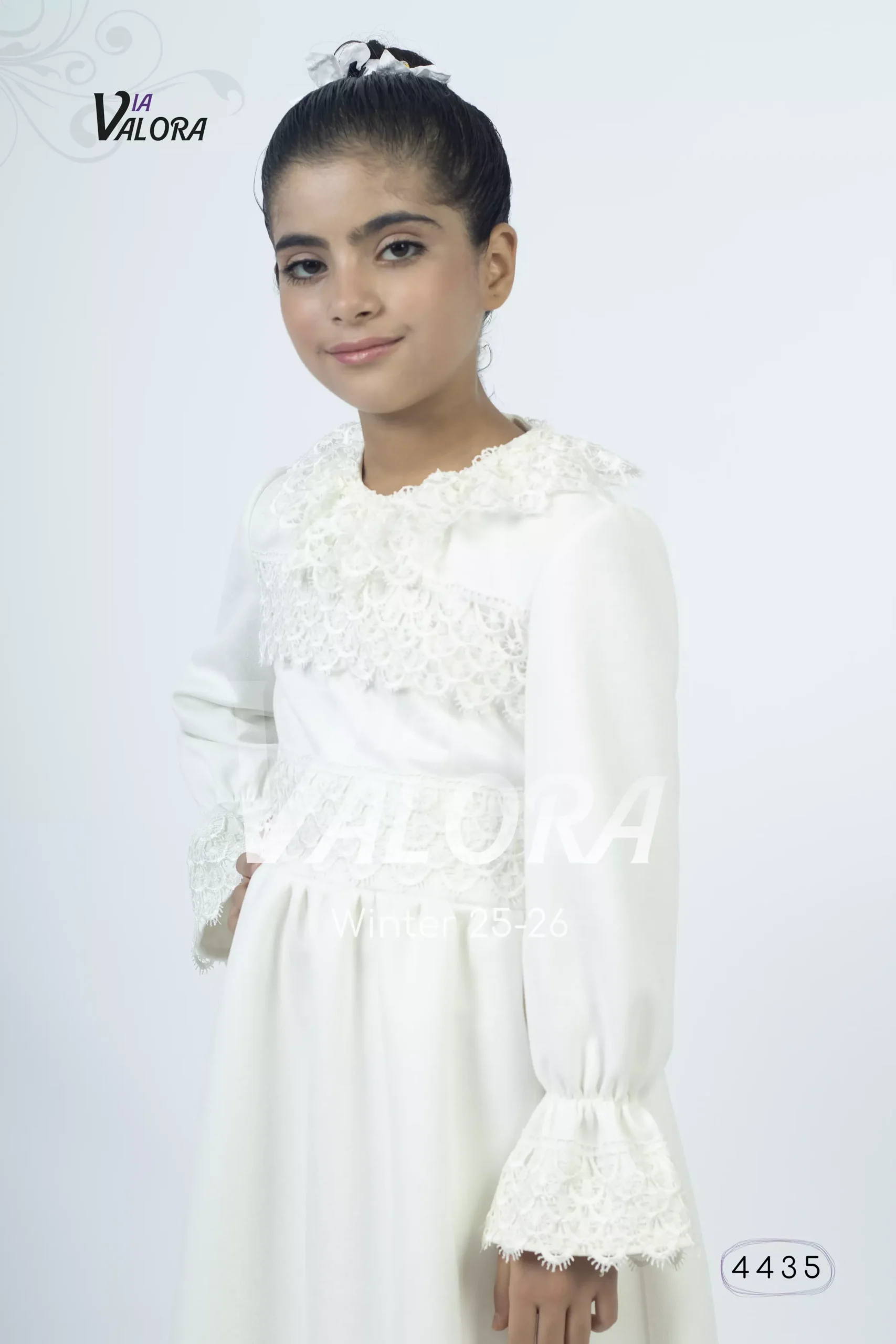 ⁦طقم بناتي قطعتين – جوخ ممزوج – طول 80 سم - 4435⁩ - الصورة ⁦3⁩