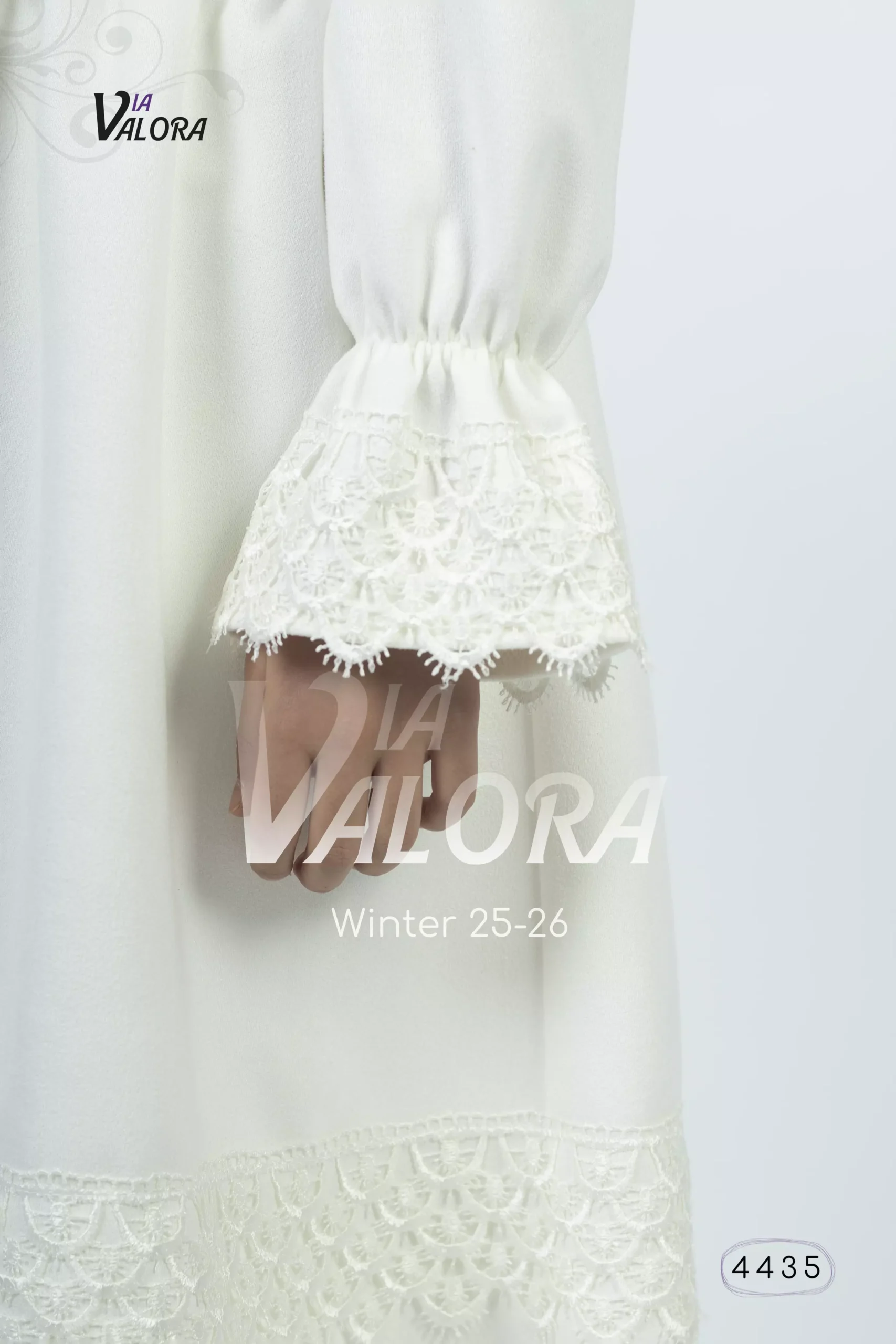 ⁦طقم بناتي قطعتين – جوخ ممزوج – طول 80 سم - 4435⁩ - الصورة ⁦4⁩