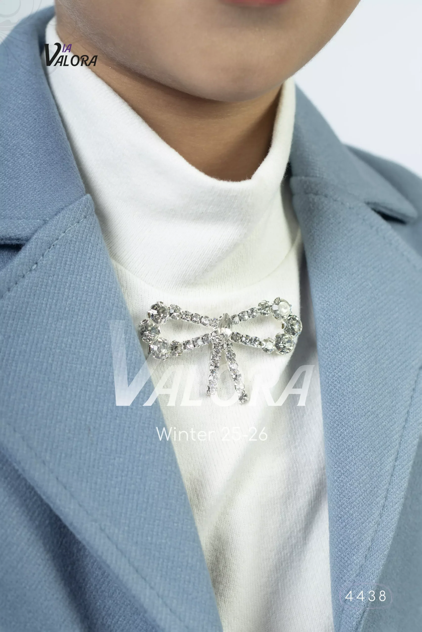 ⁦طقم بناتي 3 قطع – جوخ ممزوج – طول 45 سم - 4438⁩ - الصورة ⁦4⁩