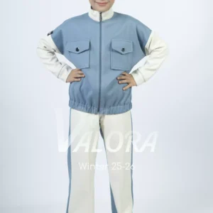 طقم بناتي قطعتين – جوخ ممزوج – طول 45 سم - 4443