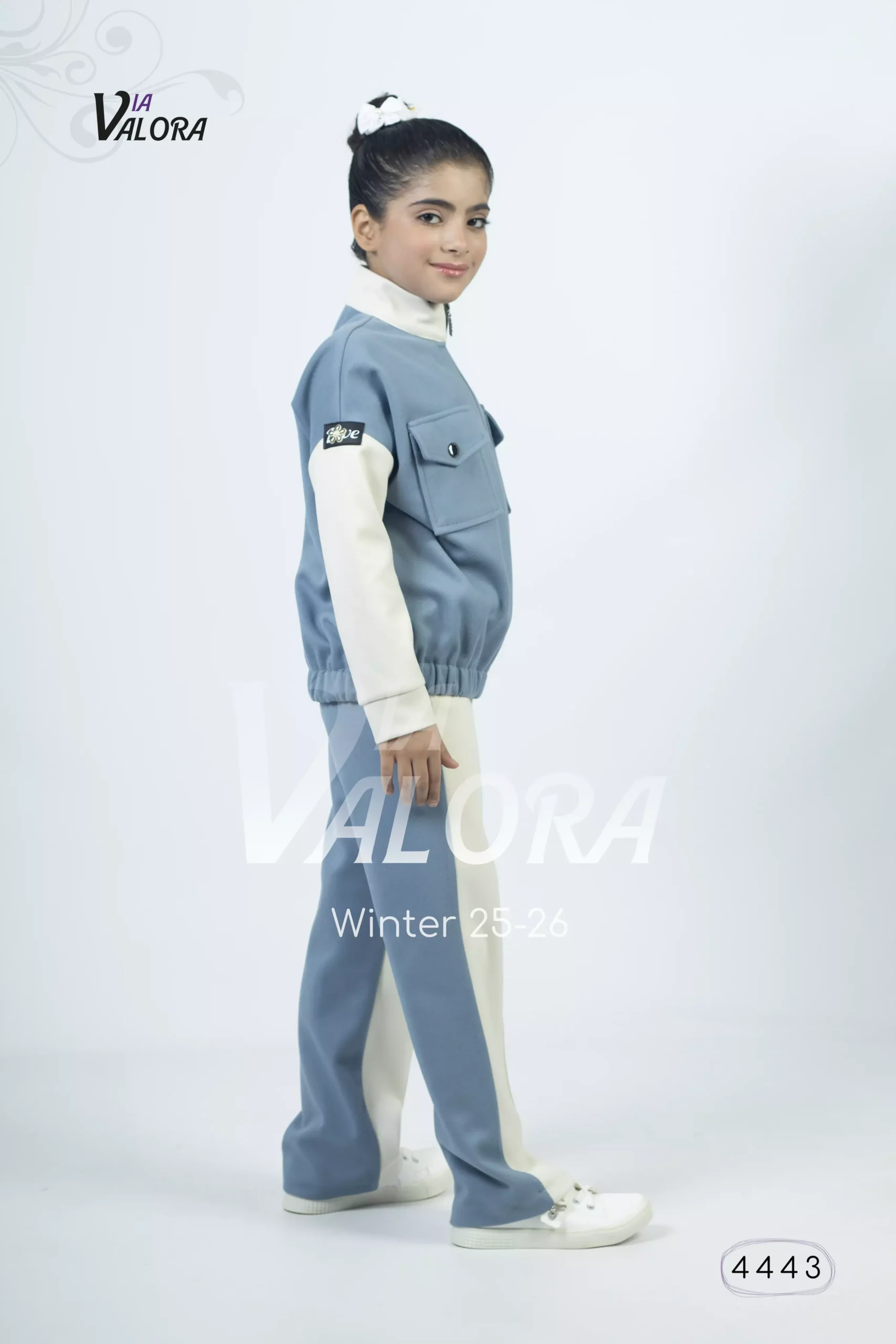 ⁦طقم بناتي قطعتين – جوخ ممزوج – طول 45 سم - 4443⁩ - الصورة ⁦5⁩