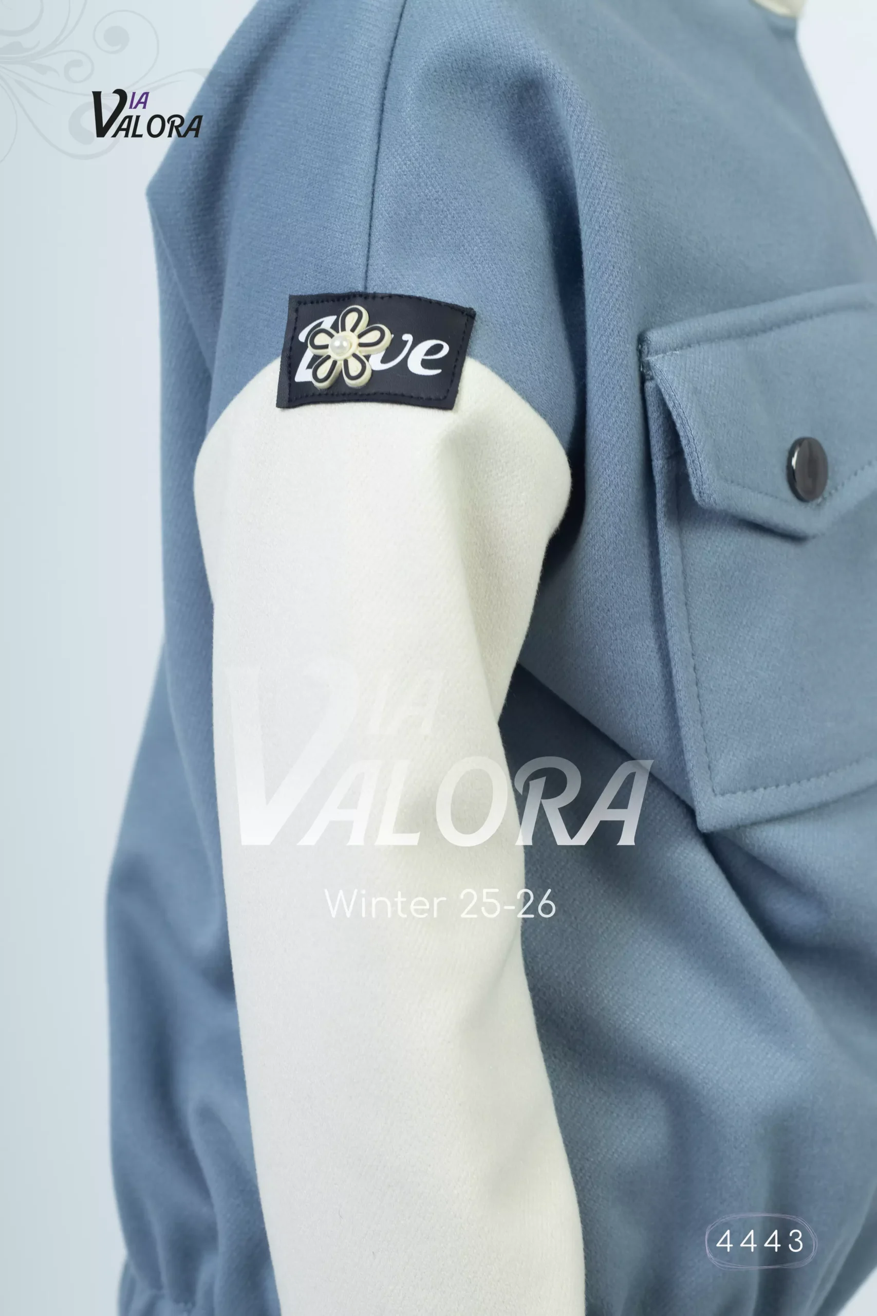 ⁦طقم بناتي قطعتين – جوخ ممزوج – طول 45 سم - 4443⁩ - الصورة ⁦4⁩