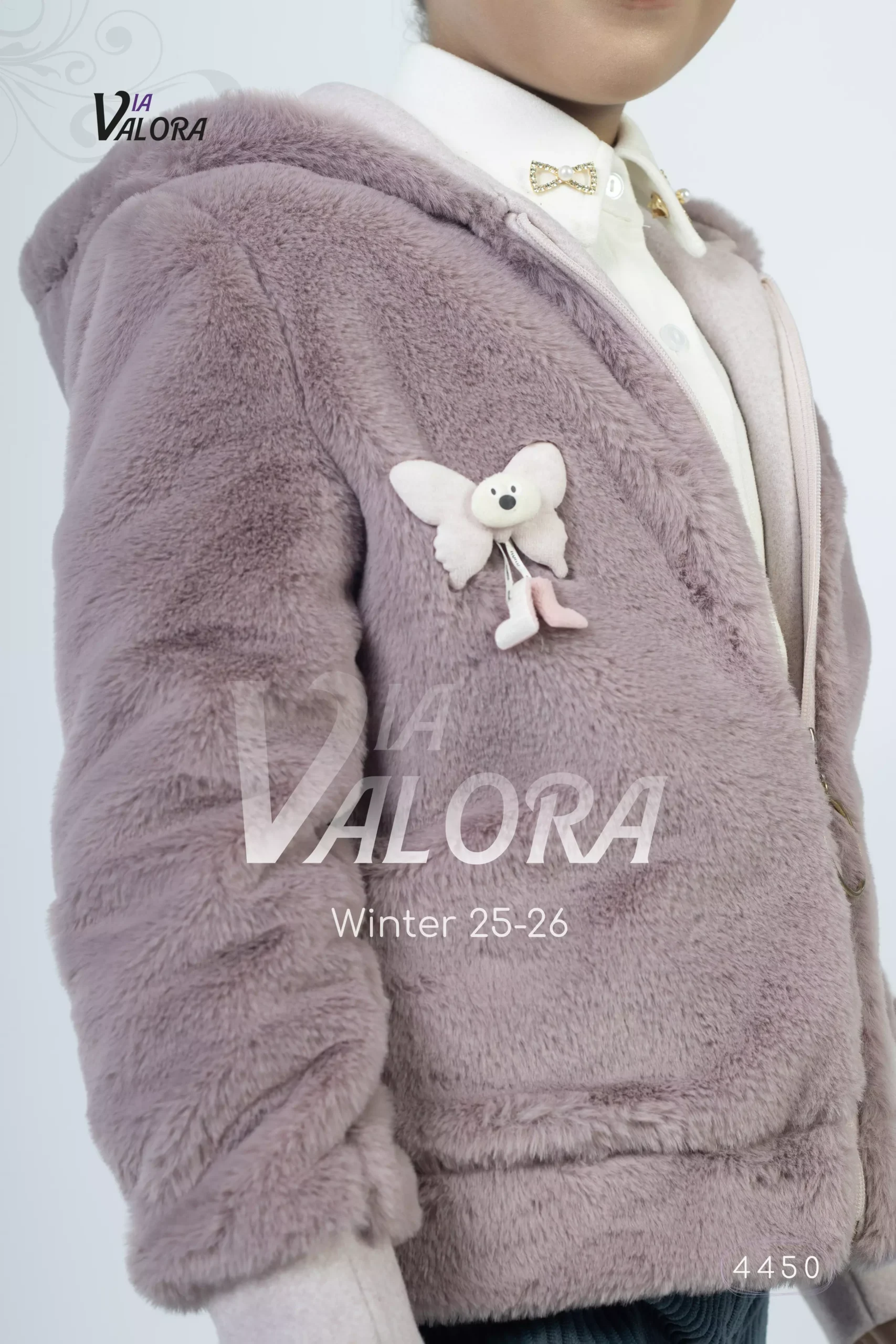 ⁦طقم بناتي 3 قطع – فرو – طول 45 سم - 4450⁩ - الصورة ⁦6⁩