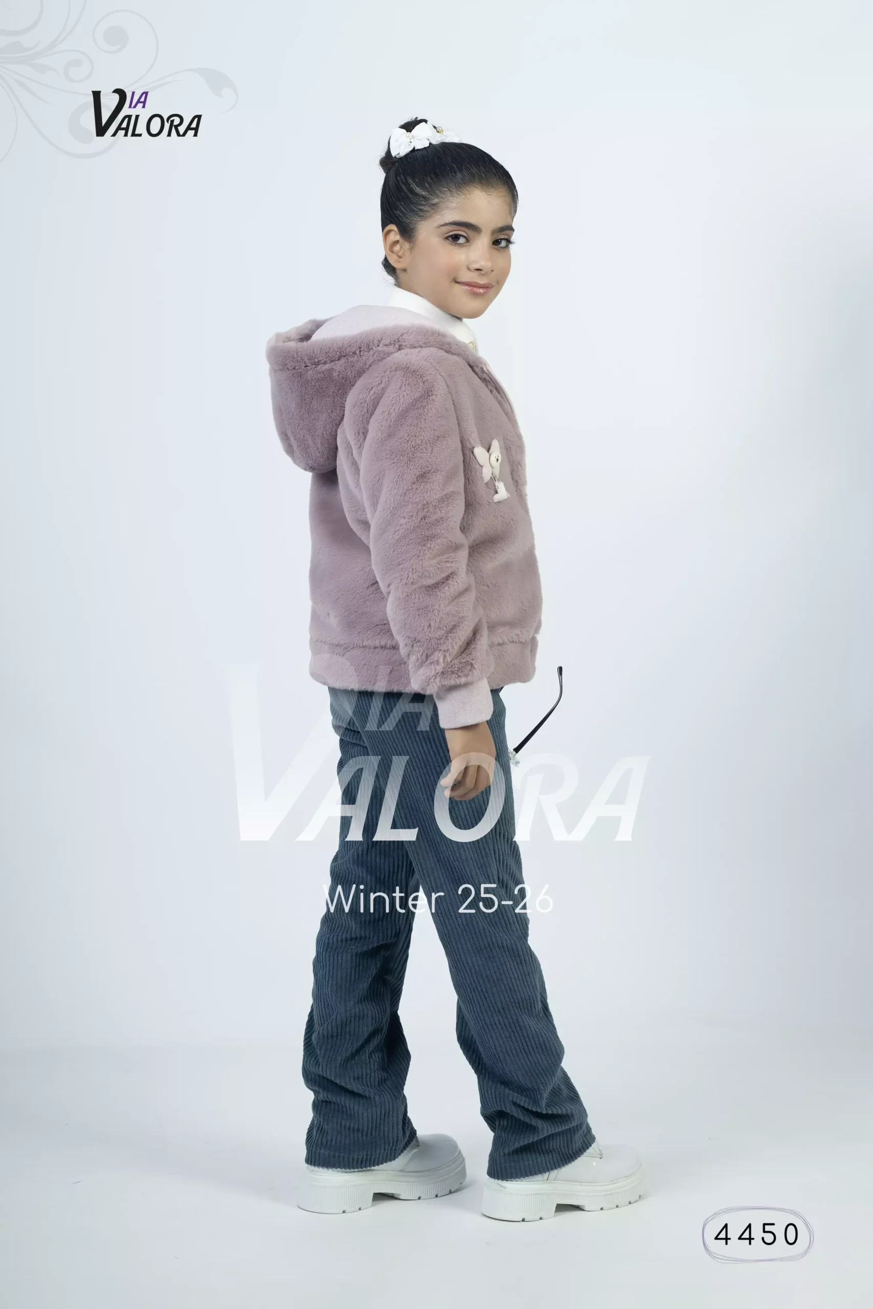 ⁦طقم بناتي 3 قطع – فرو – طول 45 سم - 4450⁩ - الصورة ⁦8⁩