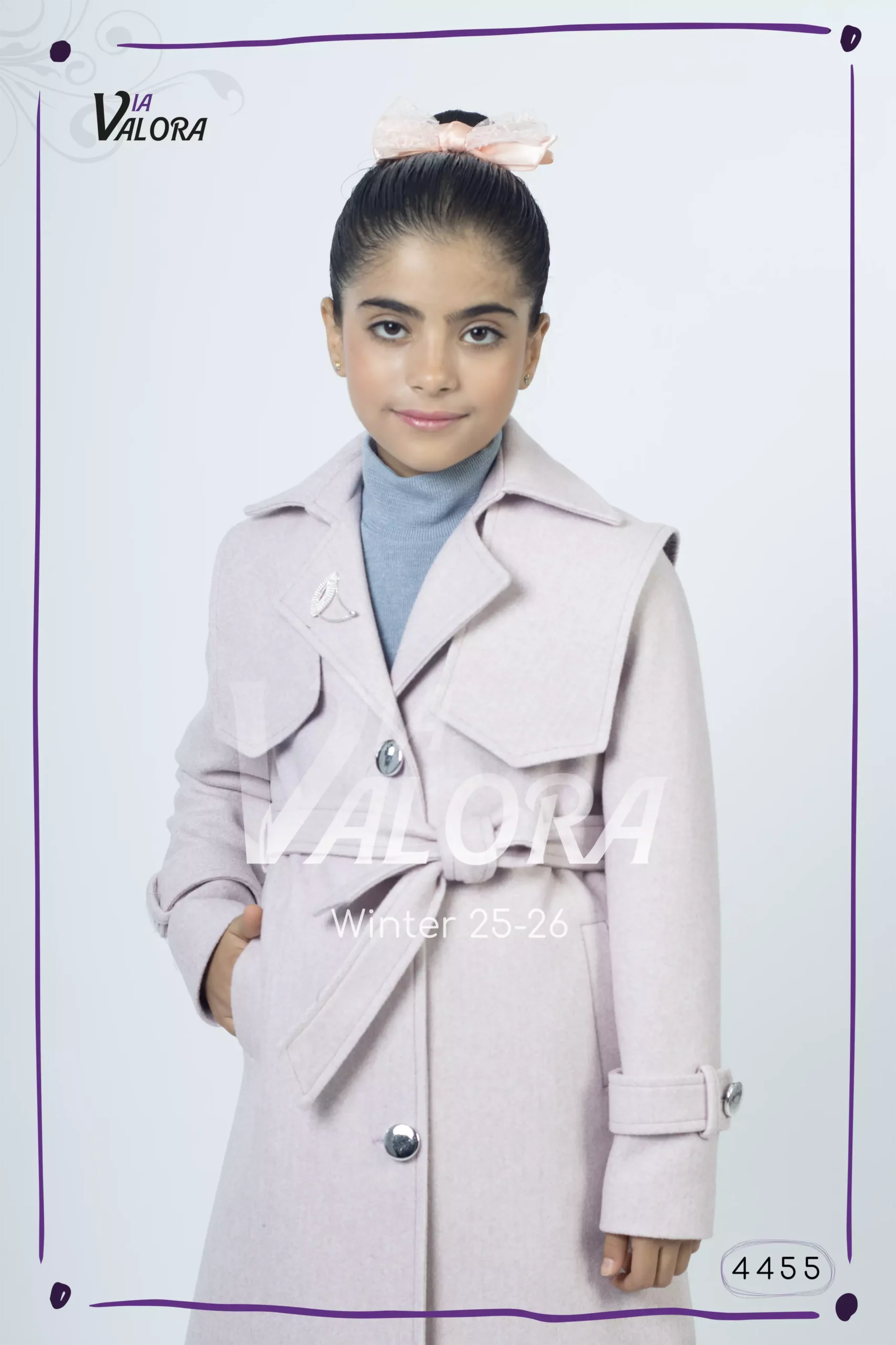 طقم بناتي 3 قطع – جوخ – طول 80 سم - 4455 - الصورة 9