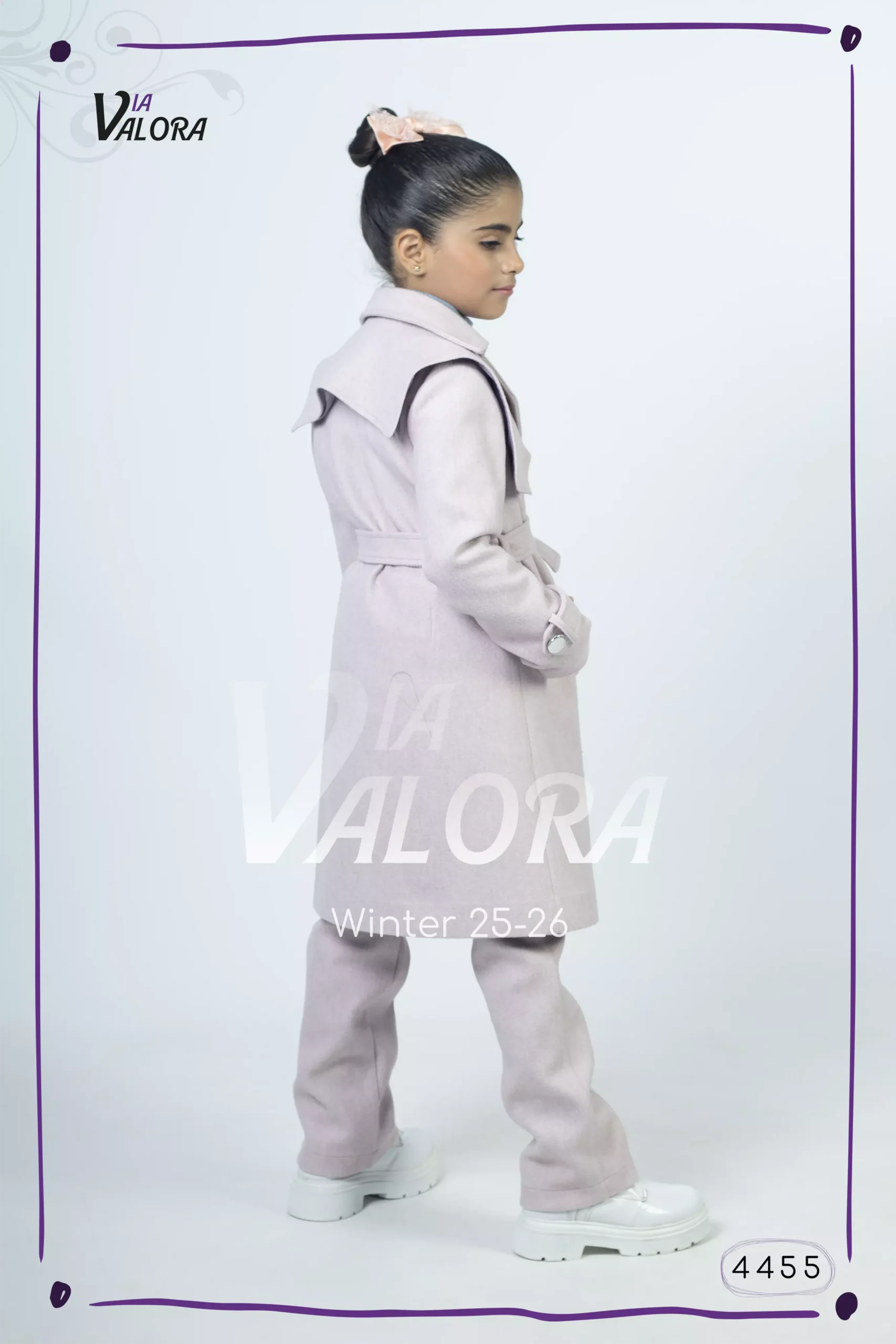 طقم بناتي 3 قطع – جوخ – طول 80 سم - 4455 - الصورة 5