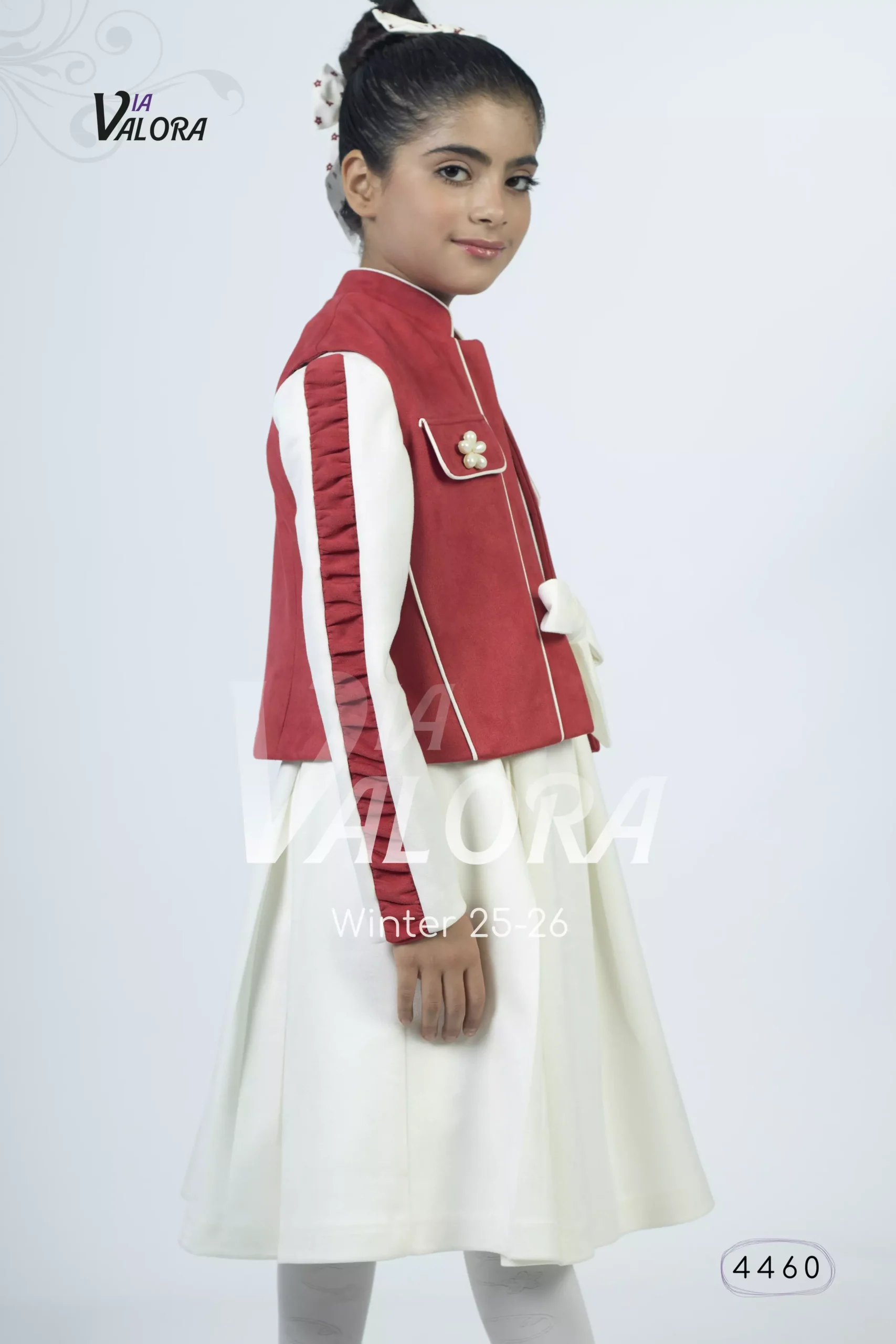 ⁦طقم بناتي قطعتين – سويد مخمل – طول 45 سم - 4460⁩ - الصورة ⁦6⁩