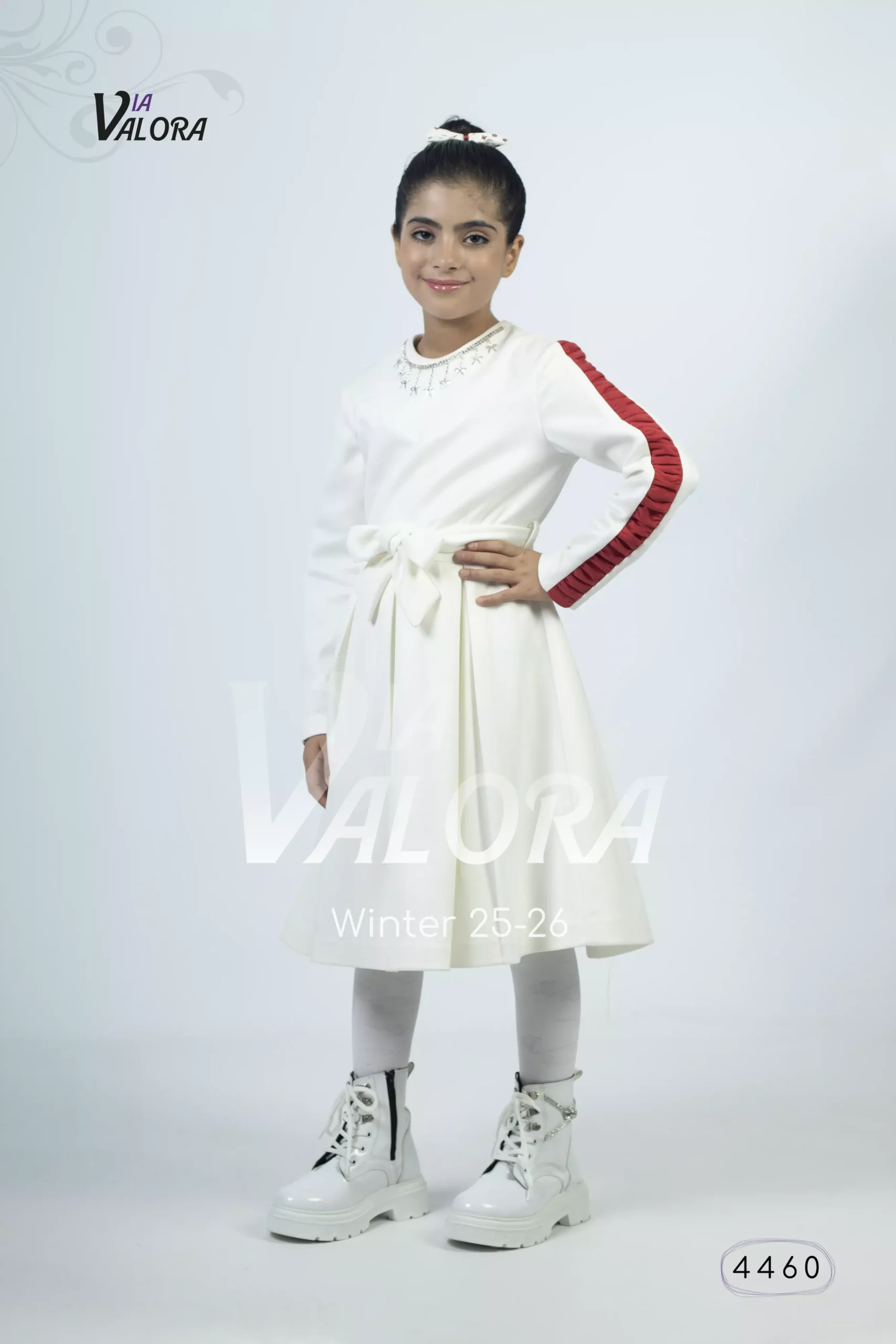 ⁦طقم بناتي قطعتين – سويد مخمل – طول 45 سم - 4460⁩ - الصورة ⁦8⁩