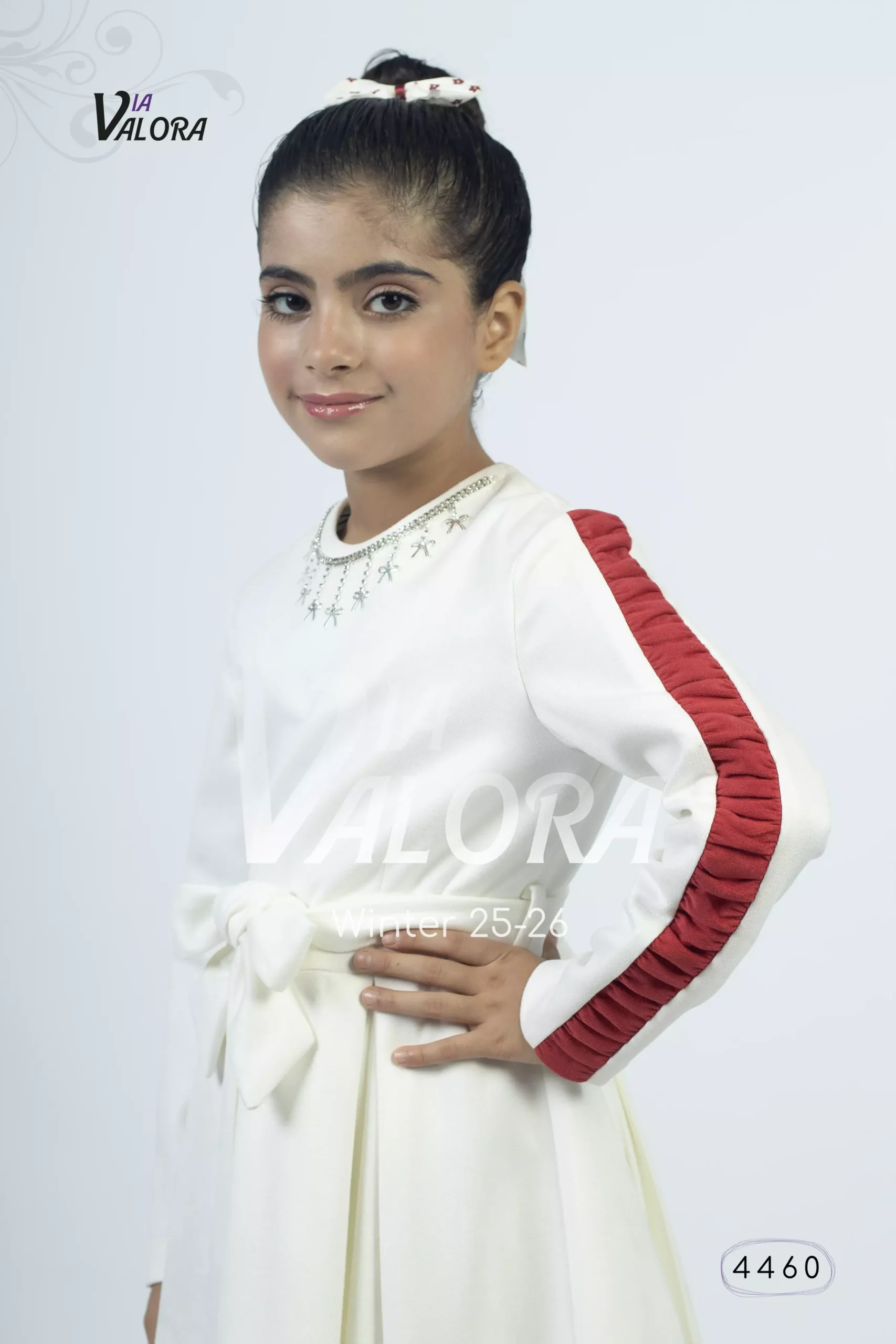 ⁦طقم بناتي قطعتين – سويد مخمل – طول 45 سم - 4460⁩ - الصورة ⁦9⁩