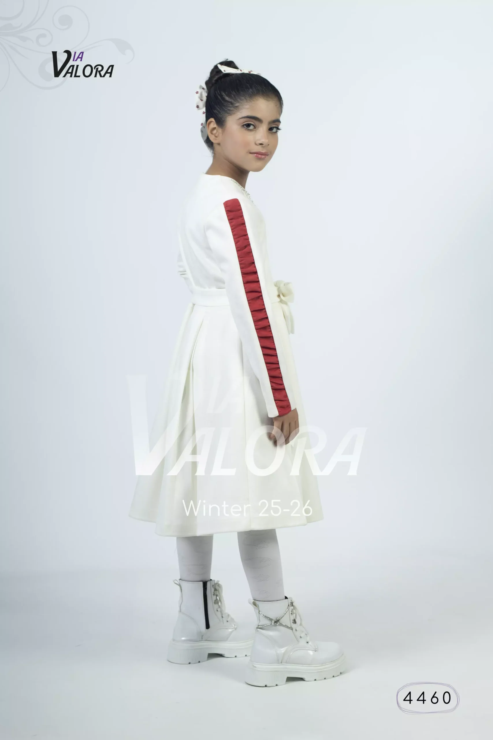 ⁦طقم بناتي قطعتين – سويد مخمل – طول 45 سم - 4460⁩ - الصورة ⁦4⁩