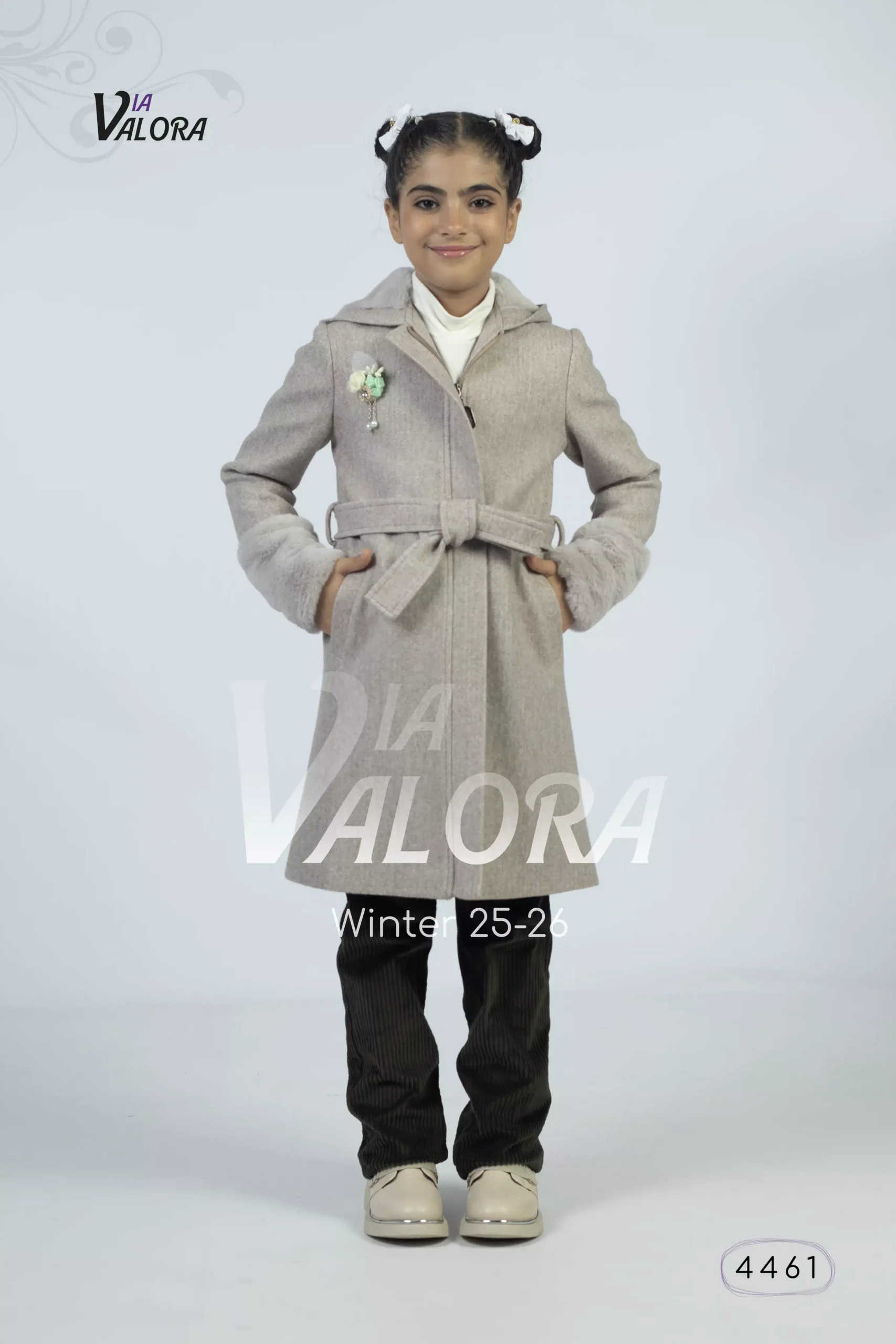 طقم بناتي 3 قطع – جوخ – طول 60 سم - 4461