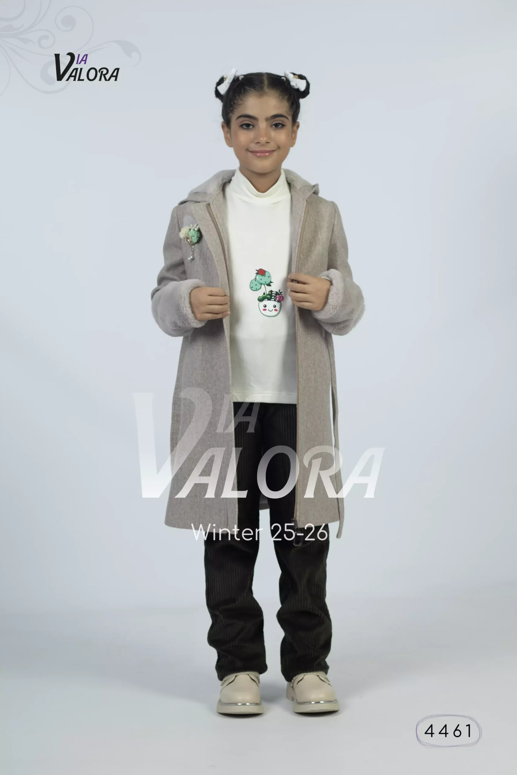 ⁦طقم بناتي 3 قطع – جوخ – طول 60 سم - 4461⁩ - الصورة ⁦2⁩