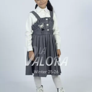 طقم بناتي قطعتين – سويد مخمل – طول 80 سم - 4466