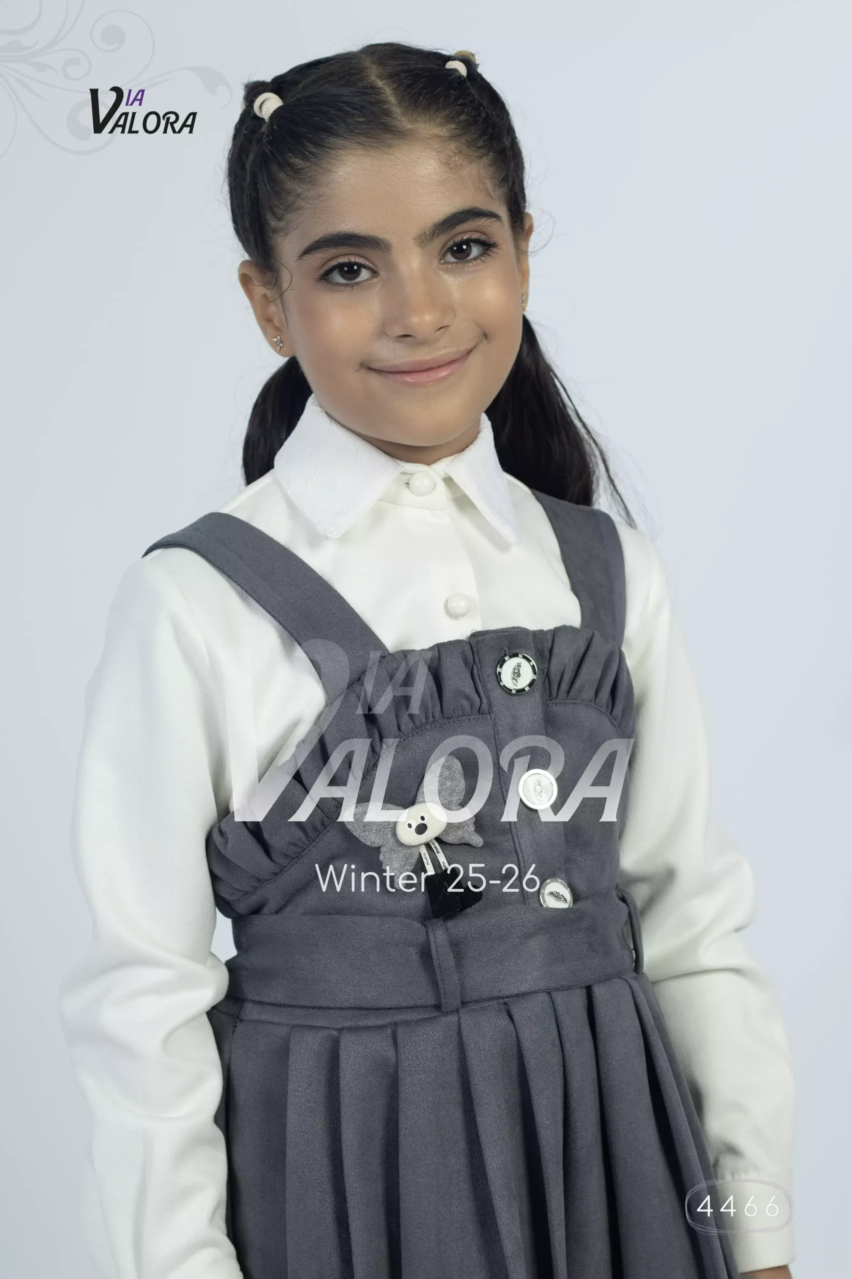 ⁦طقم بناتي قطعتين – سويد مخمل – طول 80 سم - 4466⁩ - الصورة ⁦6⁩